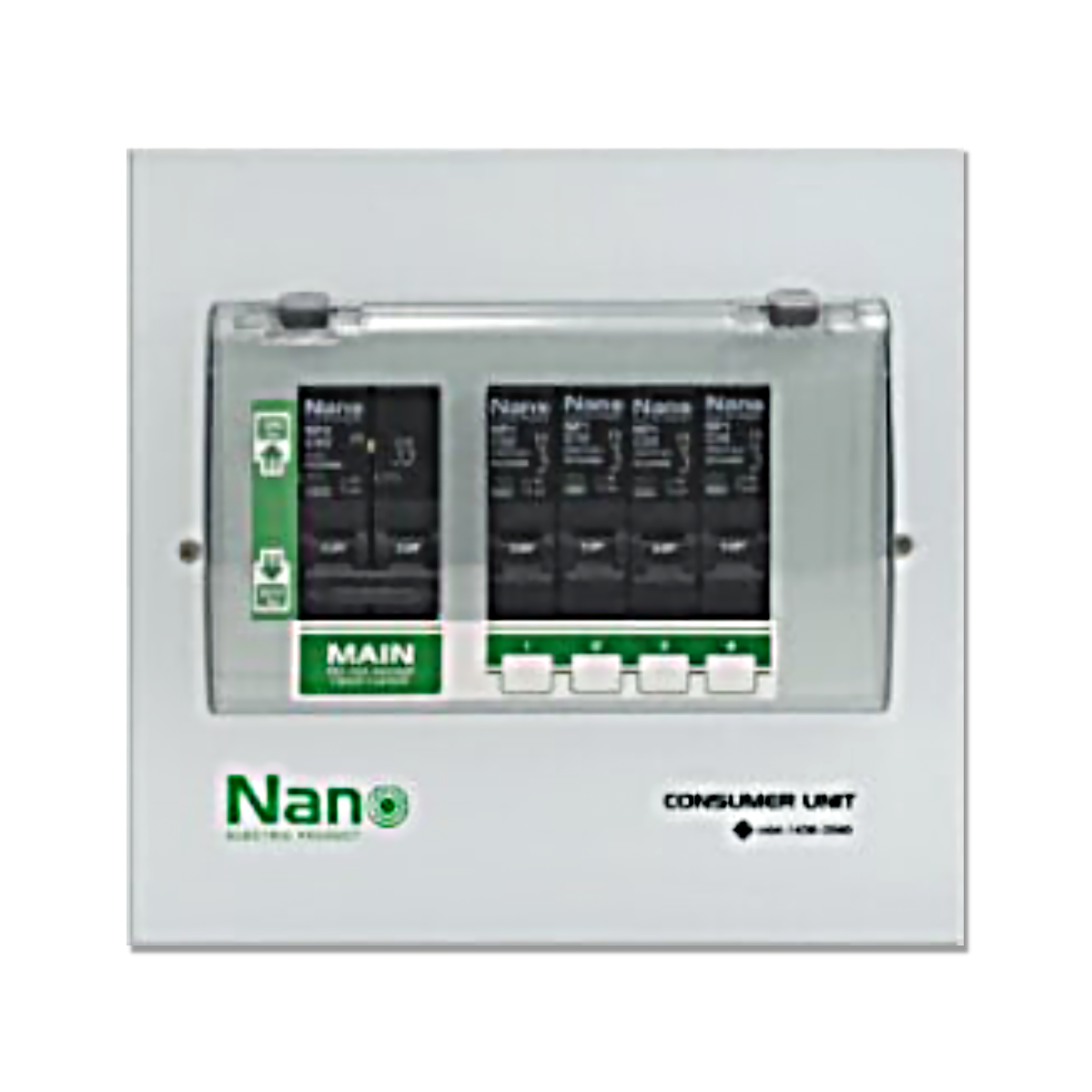 NANO ตู้คอนซูมเมอร์ยูนิต 4 ช่อง (ปลั๊กออน) MCB+ลูกย่อย 4 ลูก