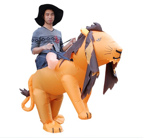 ชุดสิงโตเป่าลม ชุดมาสคอตสิงโต