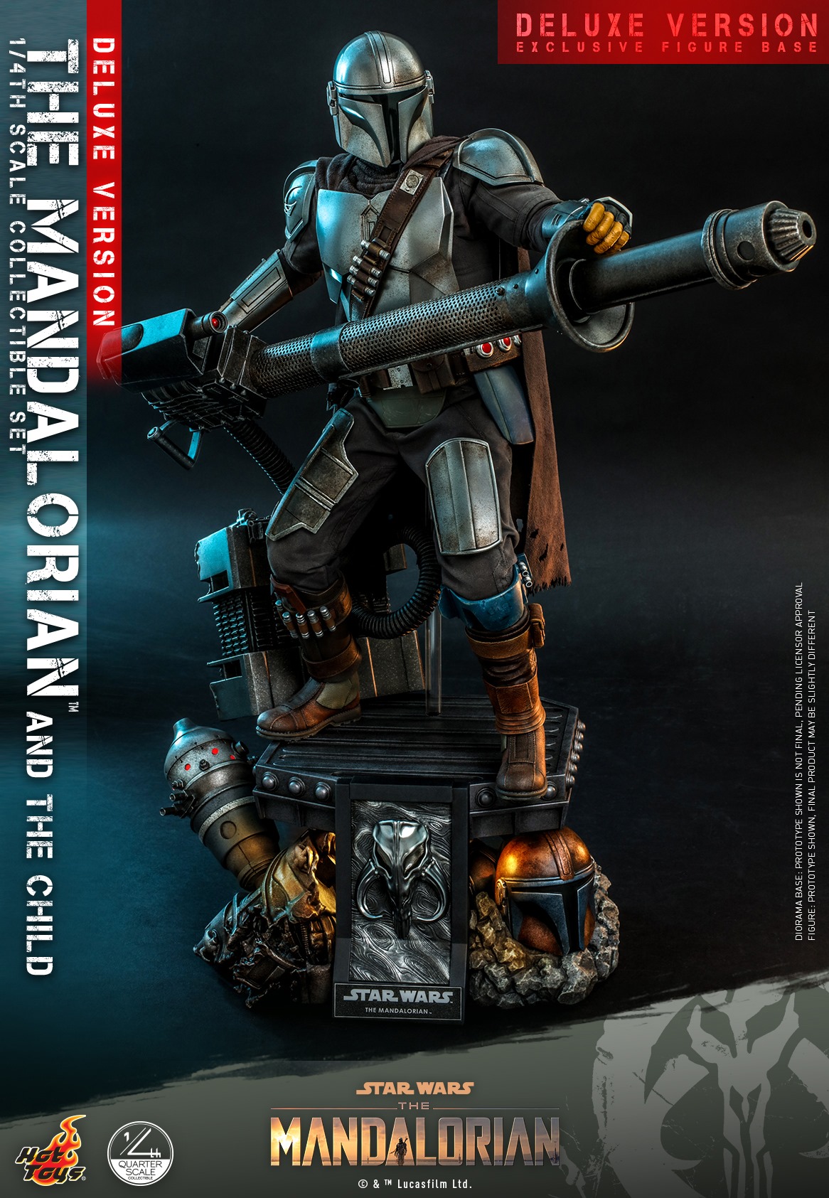 Hot Toys QS017 1/4 Star Wars™ The Mandalorian™ - The Mandalorian & The Child (Deluxe Version)