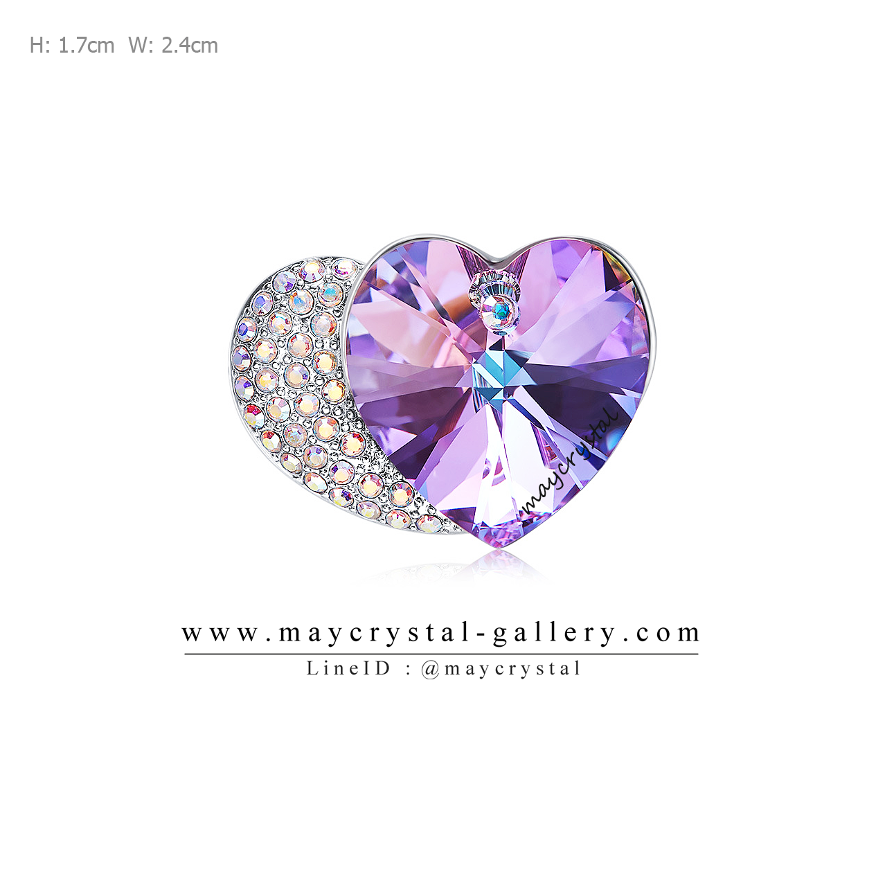 เข็มกลัด คริสตัลแบรนด์แท้ จากประเทศออสเตรีย (Embellished with Crystals from Austria) สำเนา