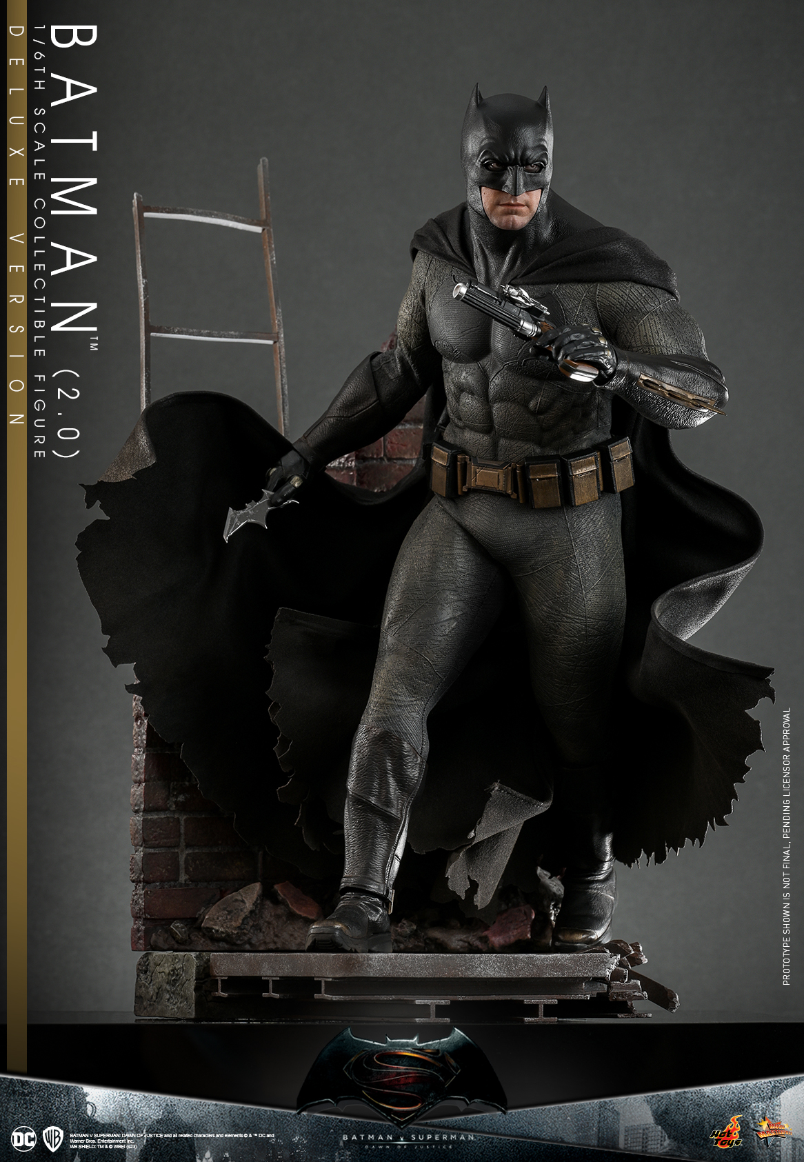 Hot Toys MMS732 1/6 Batman v Superman: Dawn of Justice - Batman (2.0) [Deluxe Version]
