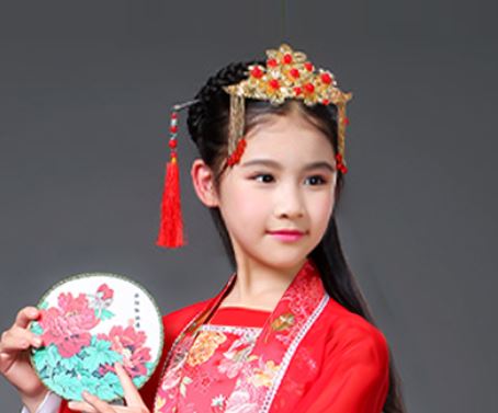 เครื่องประดับผมปิ่นปักผมเด็กผู้หญิงจีนโบราณ(แบบ AA)古典中式头饰汉服(AA) Ancient Chinese Girls' Hairpin & Headdress(Type AA)