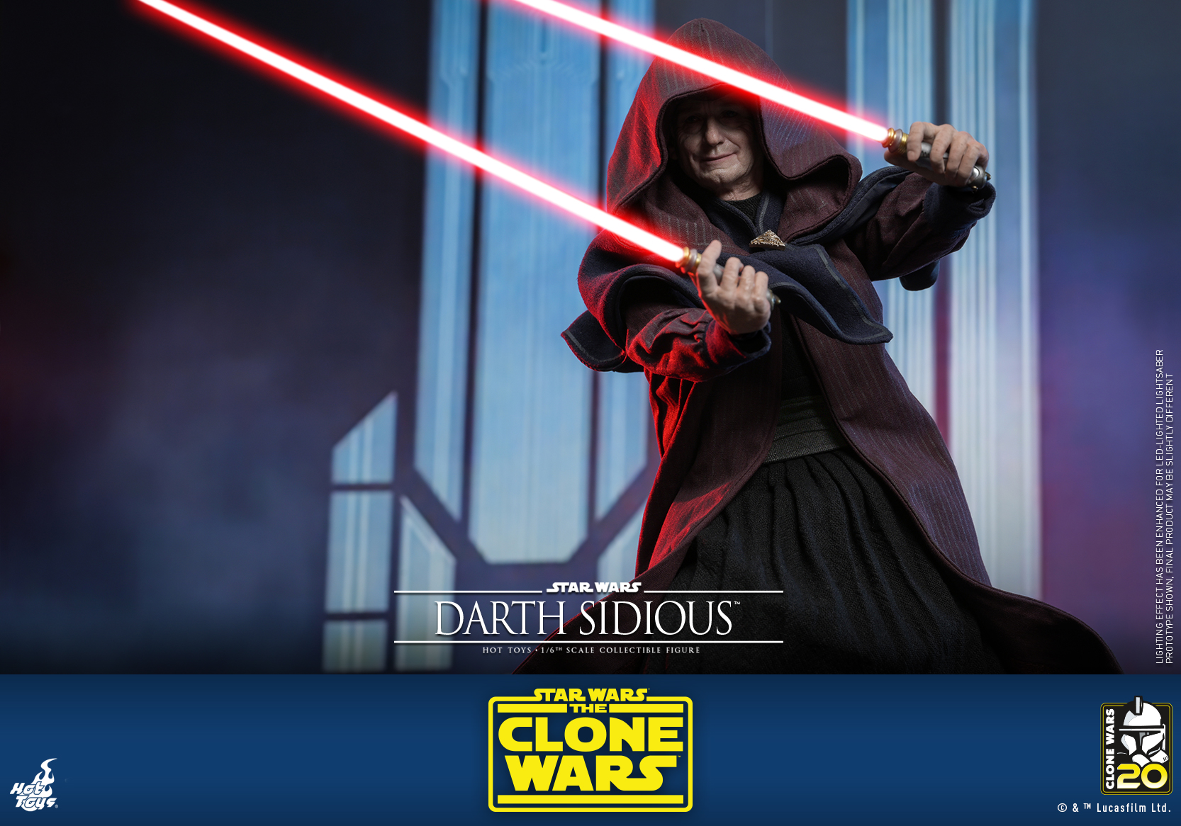 Hot Toys TMS102 1/6 Star Wars: The Clone Wars™ - Darth Sidious™