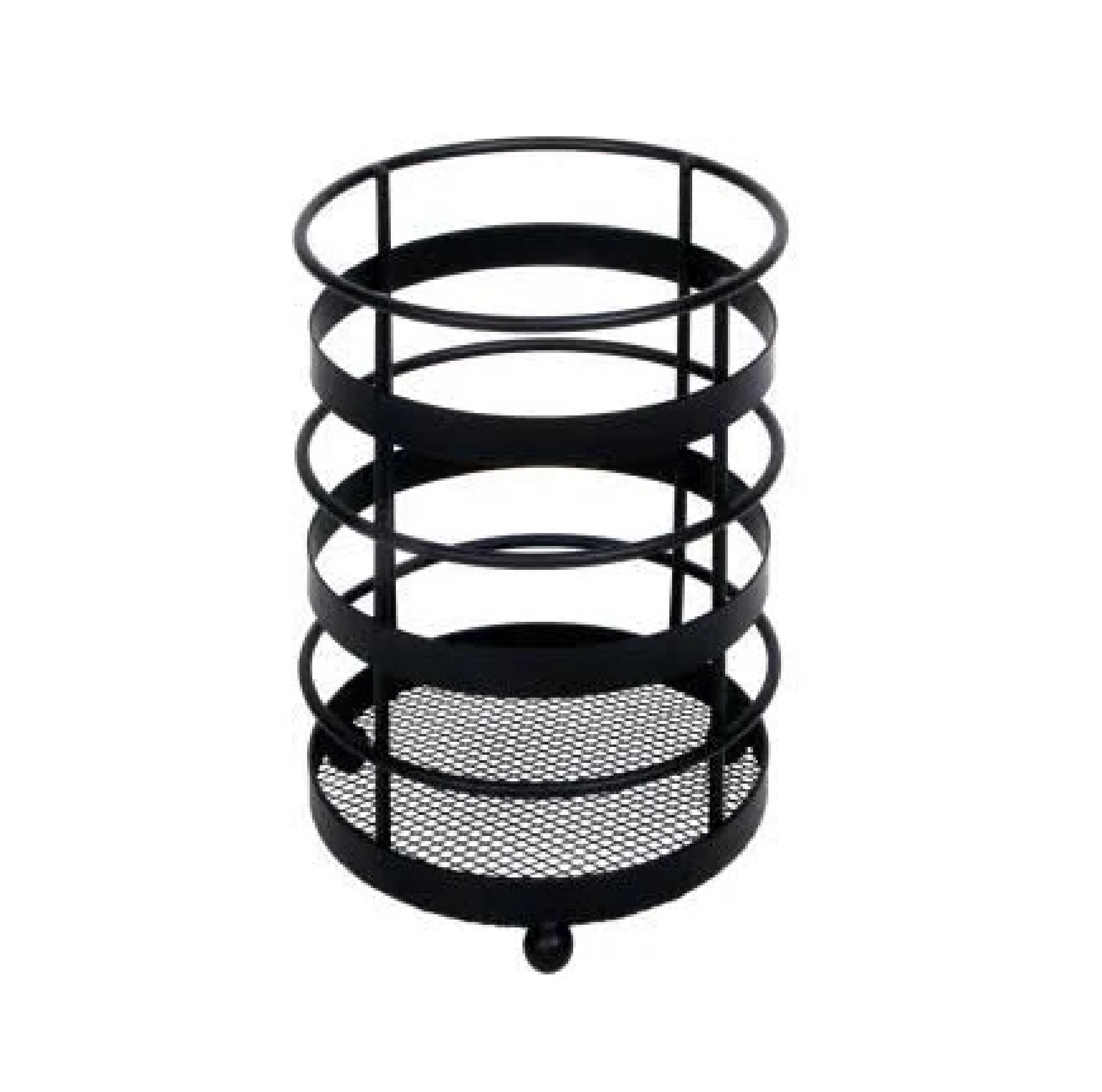 ที่ใส่อุปกรณ์ครัว KASSA HOME รุ่น BELT YS-10729P ขนาด 12.5 x 12.5 x 15 ซม. สีดำด้าน