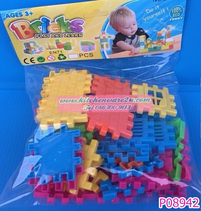 P08942 จิกซอว์พลาสติก ของเล่น ราคาส่งต่อ 1 โหล: 12 ชุด (180 บ/โหล เฉลี่ย 15 บาท ขายส่งทุกอย่าง 20 บาท)