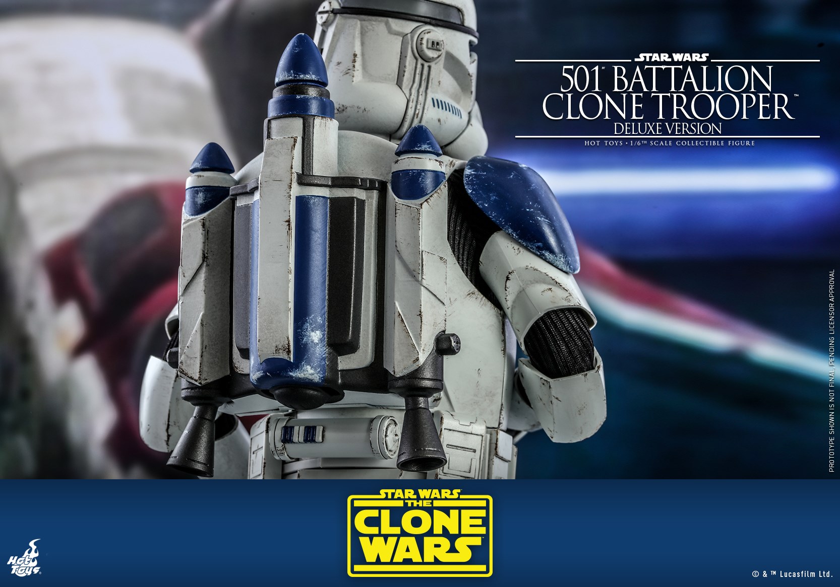 Hot Toys TMS023 1/6 Star Wars: The Clone Wars™ - 501st Battalion Clone Trooper™ (Deluxe Version)