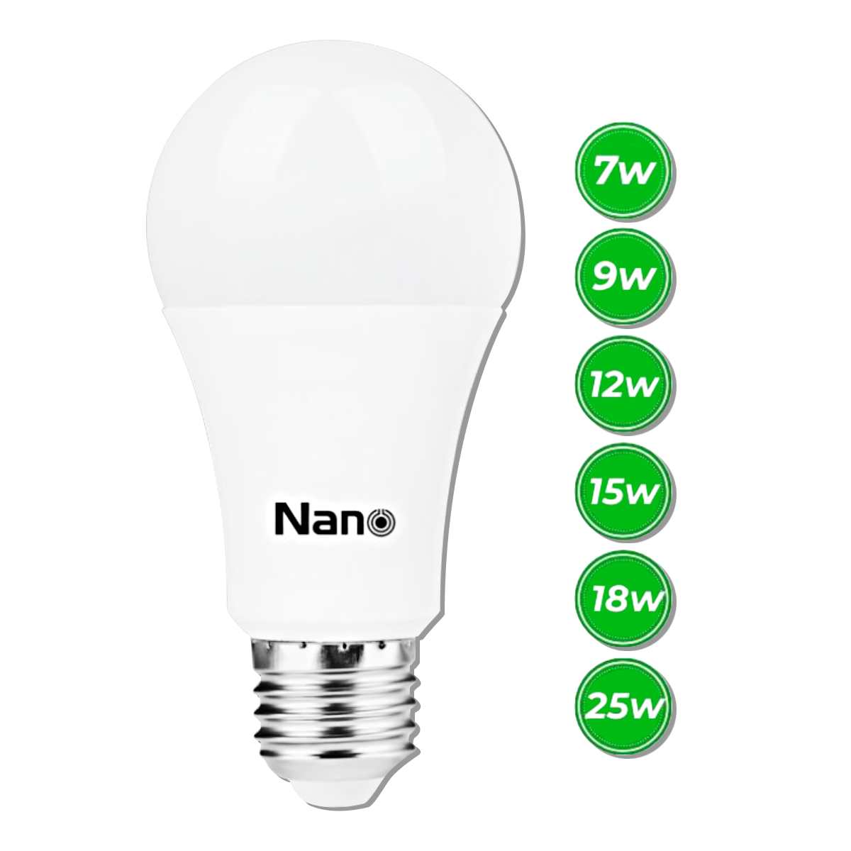 NANO LED Bulb หลอดประหยัดไฟแอลอีดี ขั้ว E27 Warm White