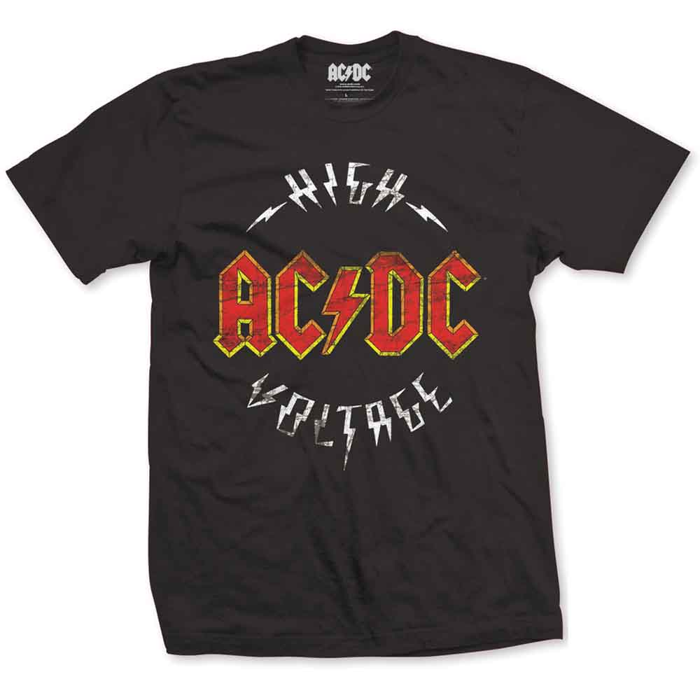AC/DC Unisex T-Shirt: High Voltage BLACK