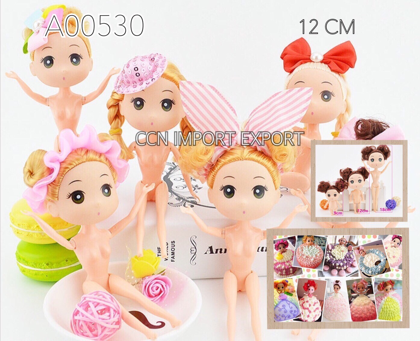 ตุ๊กตา ตกเค้ก Size กลาง 12 cm.