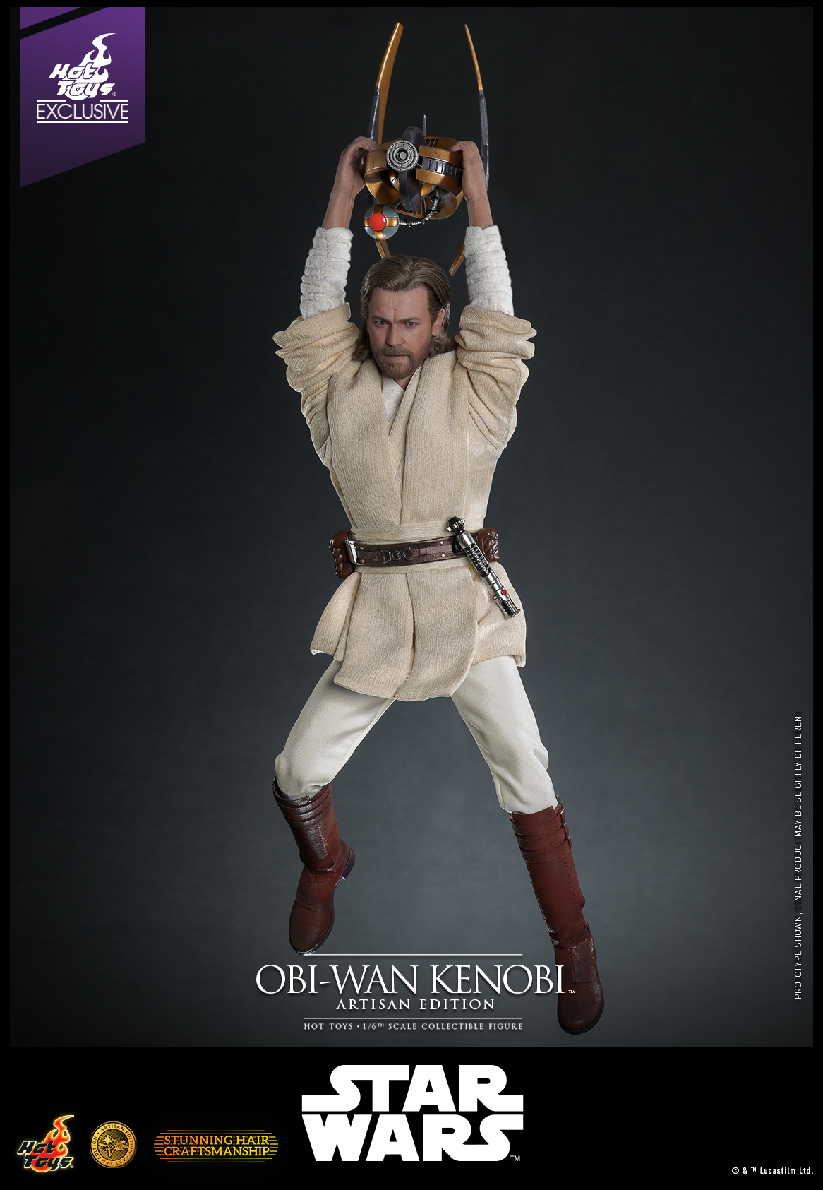 Hot Toys MMS809AE Star Wars: Attack Of The Clones - Obi-Wan Kenobi (Artisan Edition) [Hot Toys Exclusive]