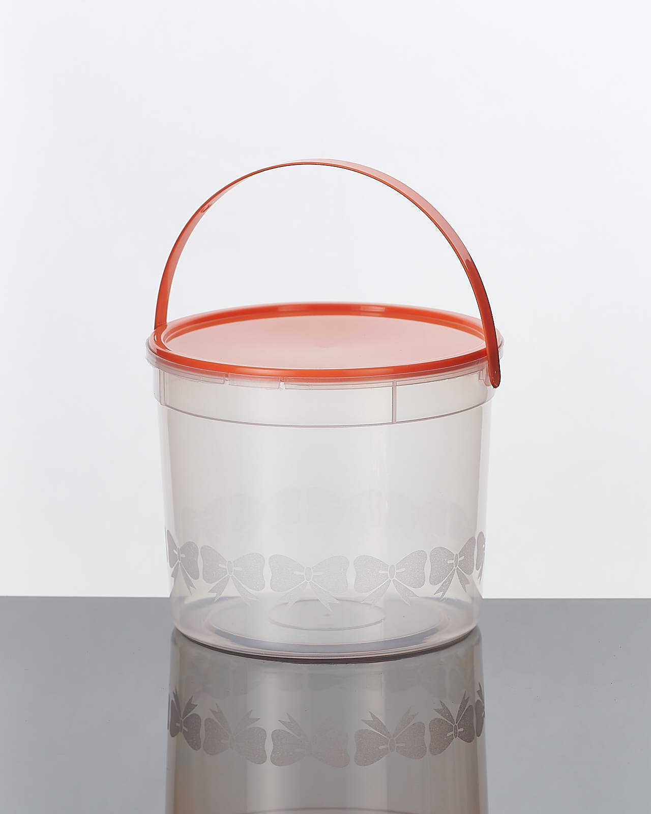 ถังโบว์ใหญ่ ขนาด 1500ml + ฝา + หู จำนวน 12ชุด