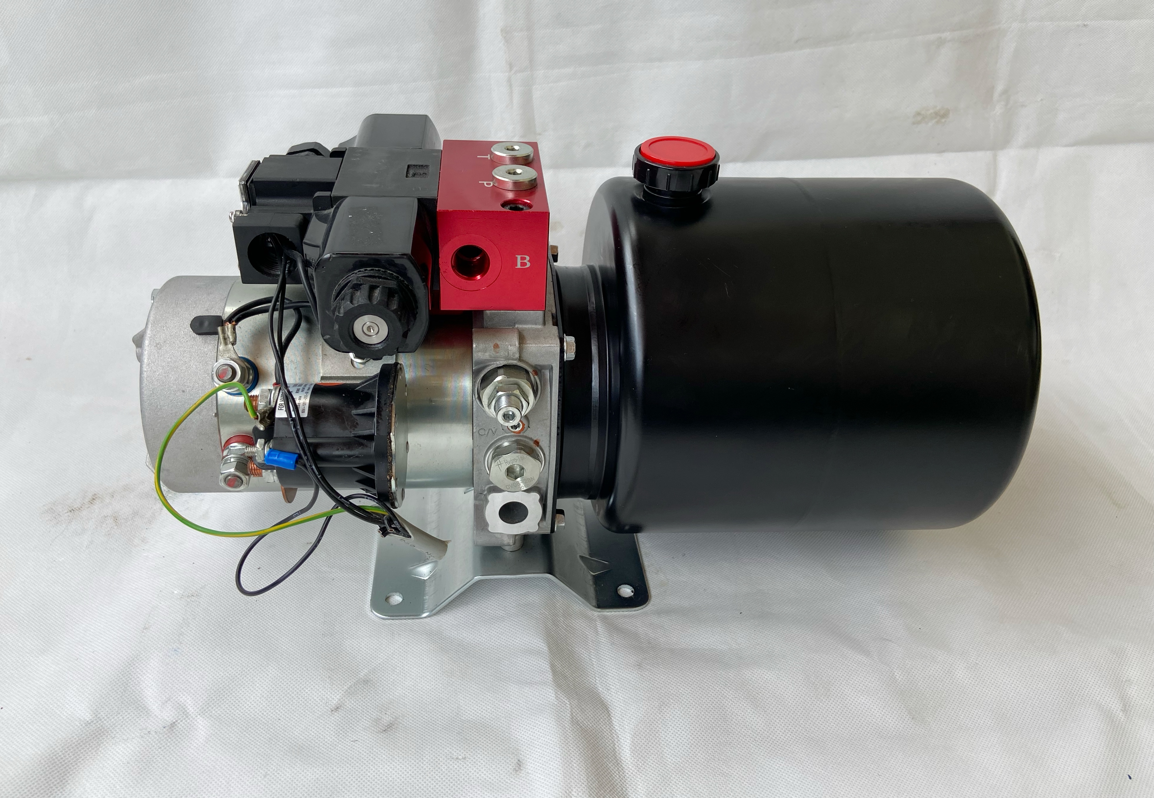 ชุด Power unit mini 12โวลต์ Tank 5ลิตร ปั้มไฮดรอลิคไฟฟ้า