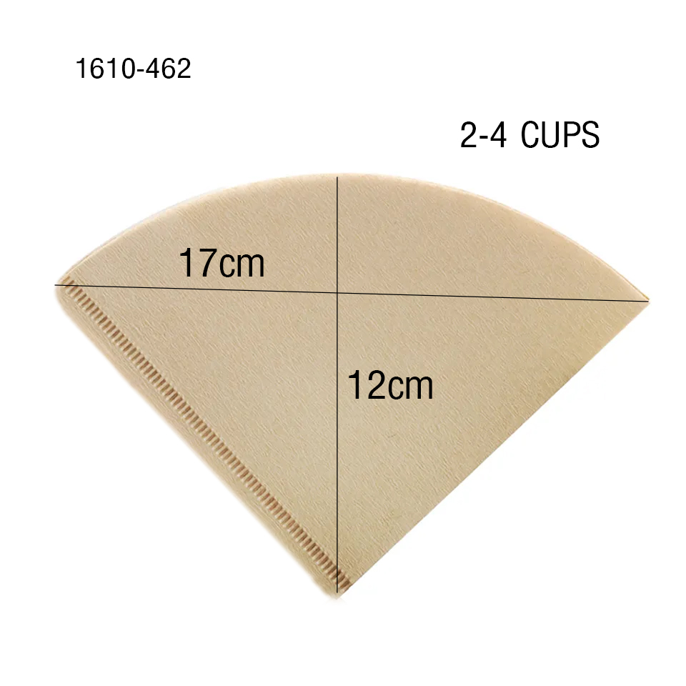 กระดาษกรองกาแฟ ทรงกรวย Tiamo 02 ขนาด 2-4 ถ้วย