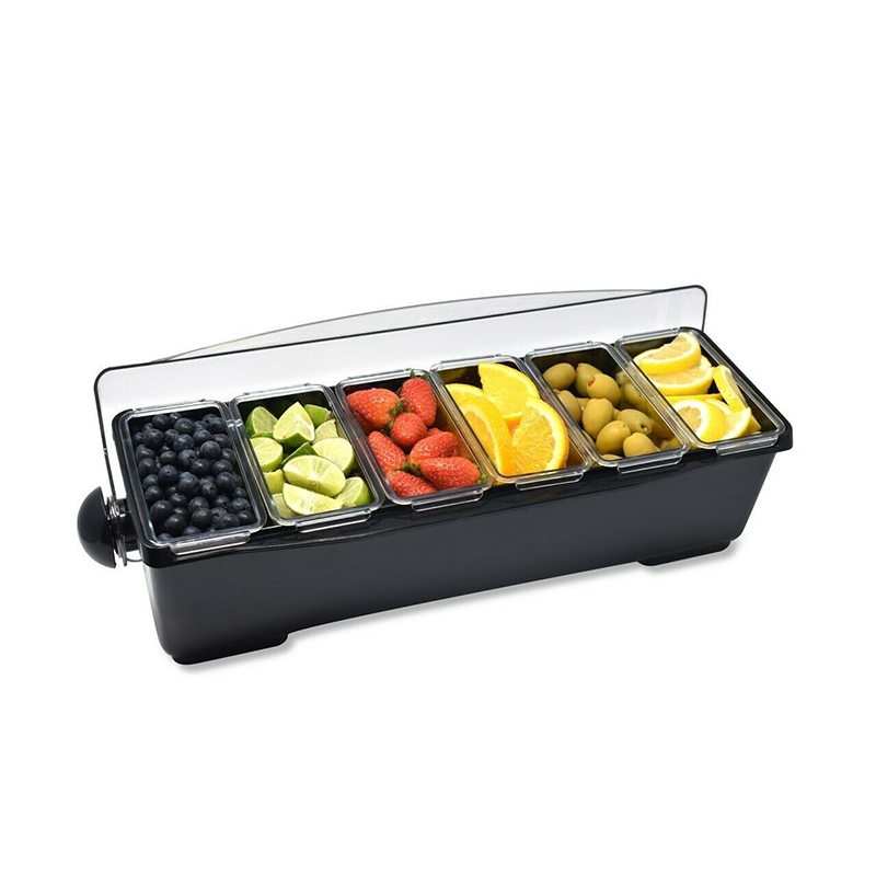 Service Caddy box with 6 Compartment Cutlery Box 1630-018