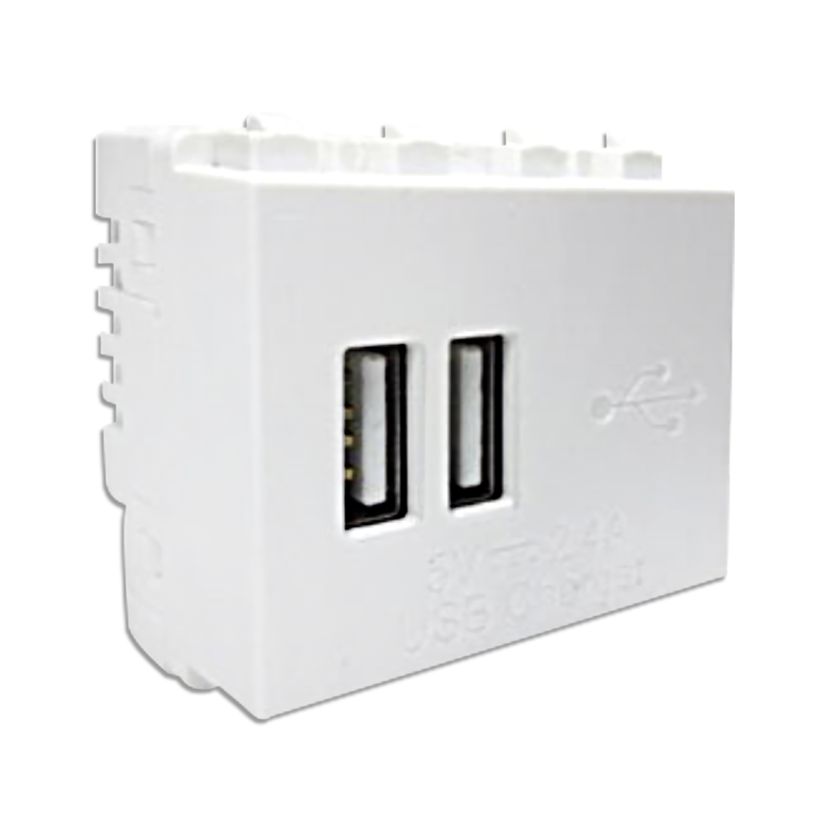 NANO เต้ารับชาร์จ USB 2.4A 5V ขนาด 2 ช่อง Classic series รุ่น NN-USB02