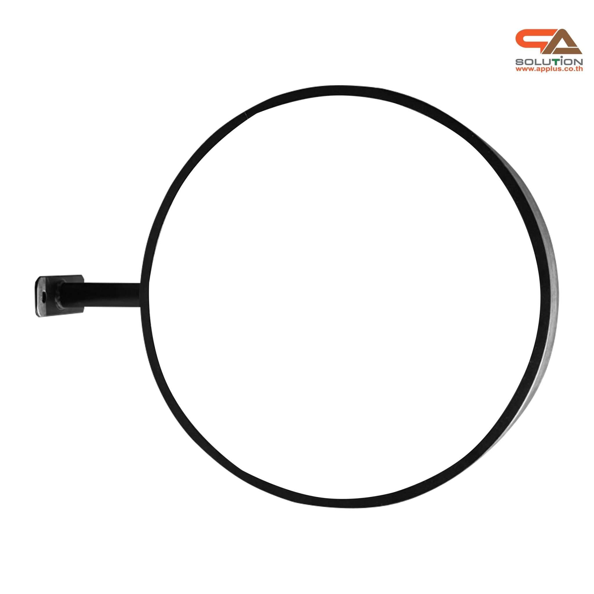 CLEARANCE SALE! ตู้ไฟLED ทรงกลม 2 หน้า ขอบสีดำ ขนาด 40 ซม. ปั๊มนูน พร้อมอะคริลิค ขายื่น 1 ขา ติดตั้งง่าย