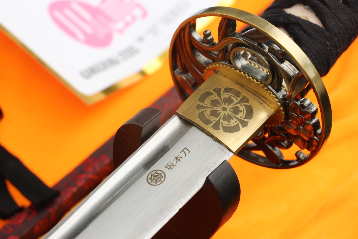ดาบซามูไรคาตานะ KAWASHIMA STEEL. ขนาดความยาวรวม 40 นิ้ว เหล็ก HIGH CARBON NISI1060 ฝักดาบไม้เนื้อแข็งลายสวยงาม