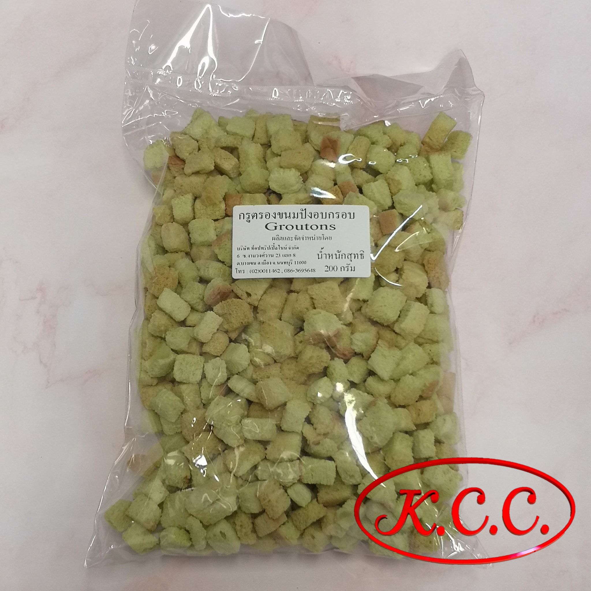 กรูตอง ขนมปังกรอบ ขนมทานเล่น