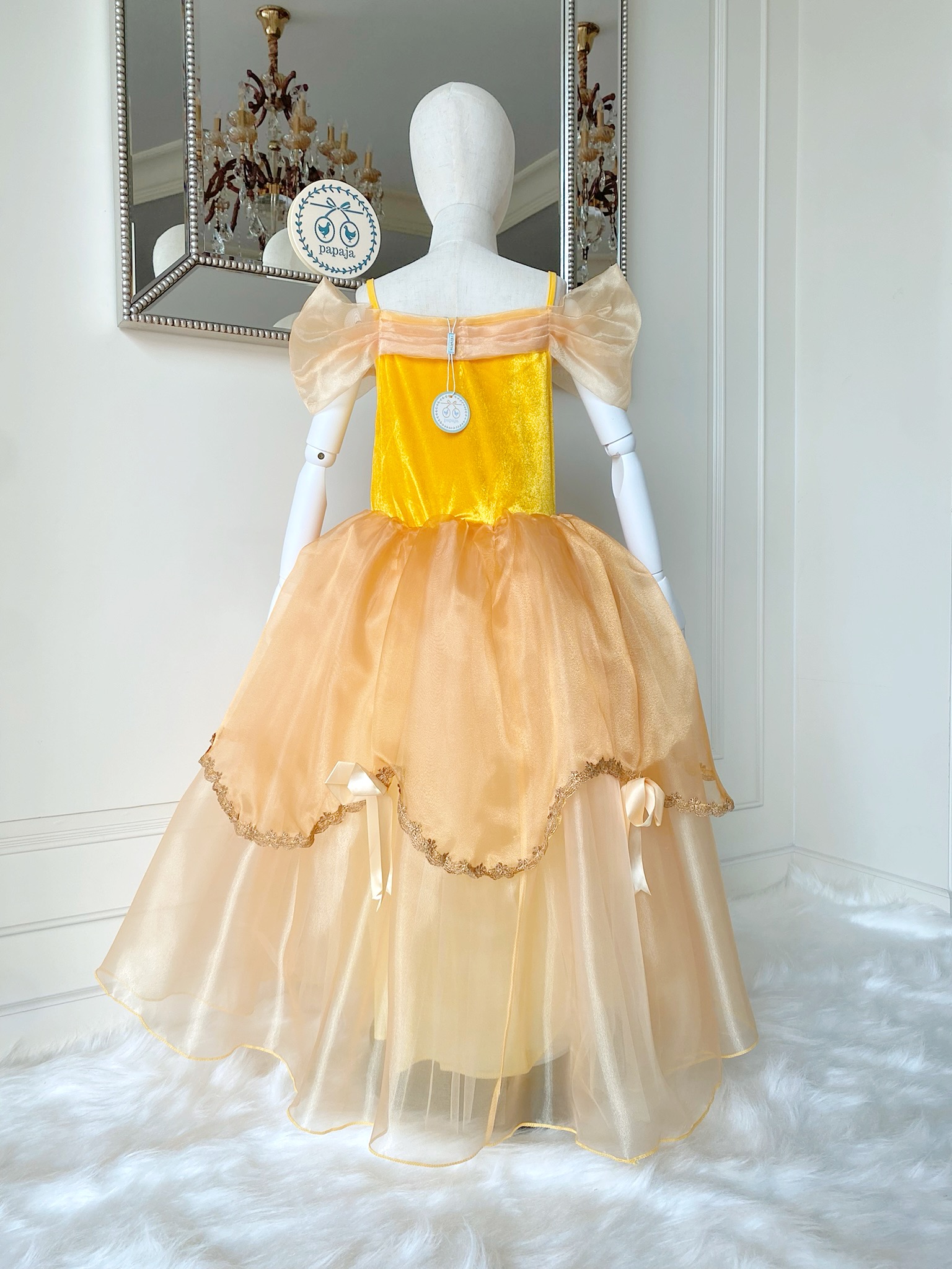 ชุดเจ้าหญิงเบลล์ พร้อมปลอกแขน