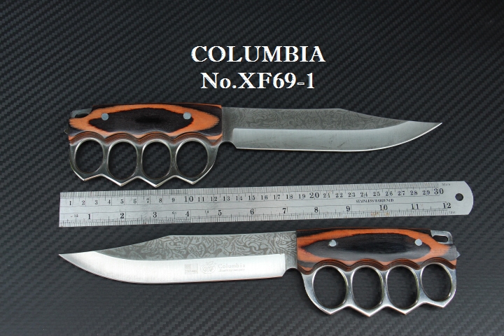 มีด COLUMBIA ใบตายการ์ดเหล็ก รุ่น XF69-1