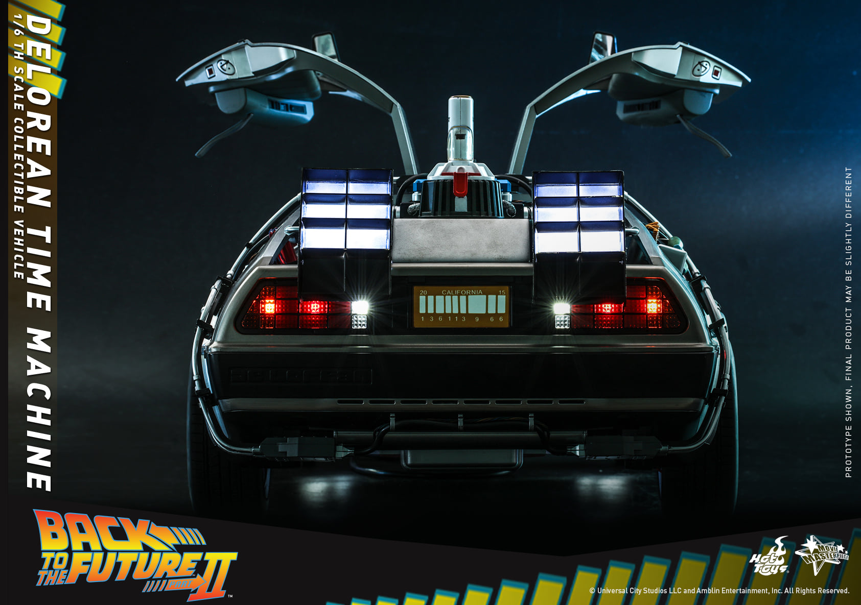 Hot Toys MMS636 1/6 Back to the Future II - DeLorean Time Machine