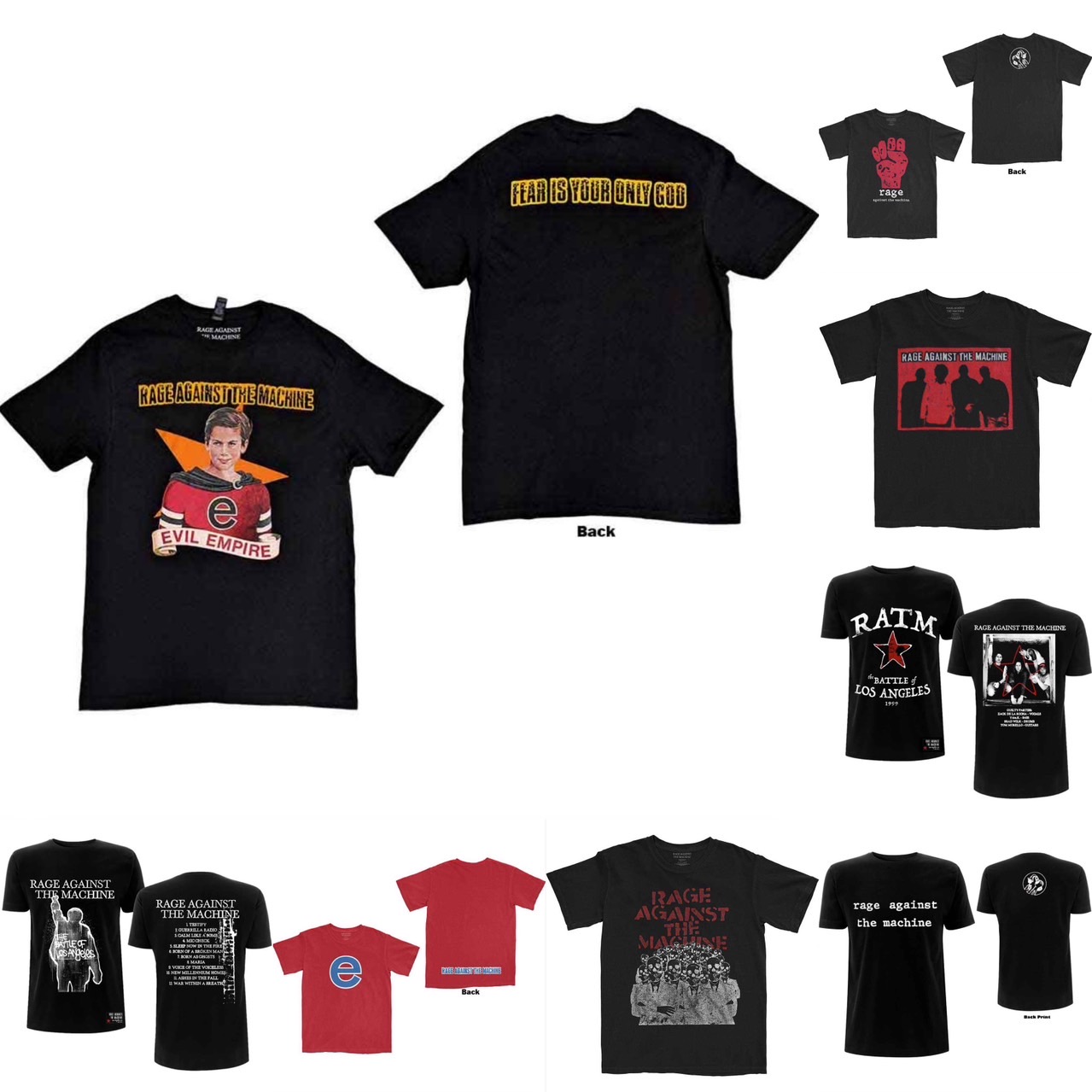 [PREORDER] เสื้อวง RAGE AGAINST THE MACHINE - RATM T-SHIRT ลิขสิทธิ์แท้ UK รวมลายสุดฮิต