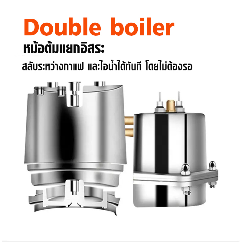 เครื่องชงกาแฟ เอสเปรสโซ่ Gemilai พกพา ระบบหม้อต้ม 2 ใบ