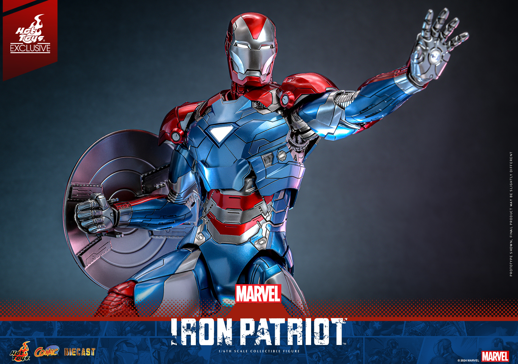 Hot Toys CMS021D68 Marvel Comics - Iron Patriot [Hot Toys Exclusive]