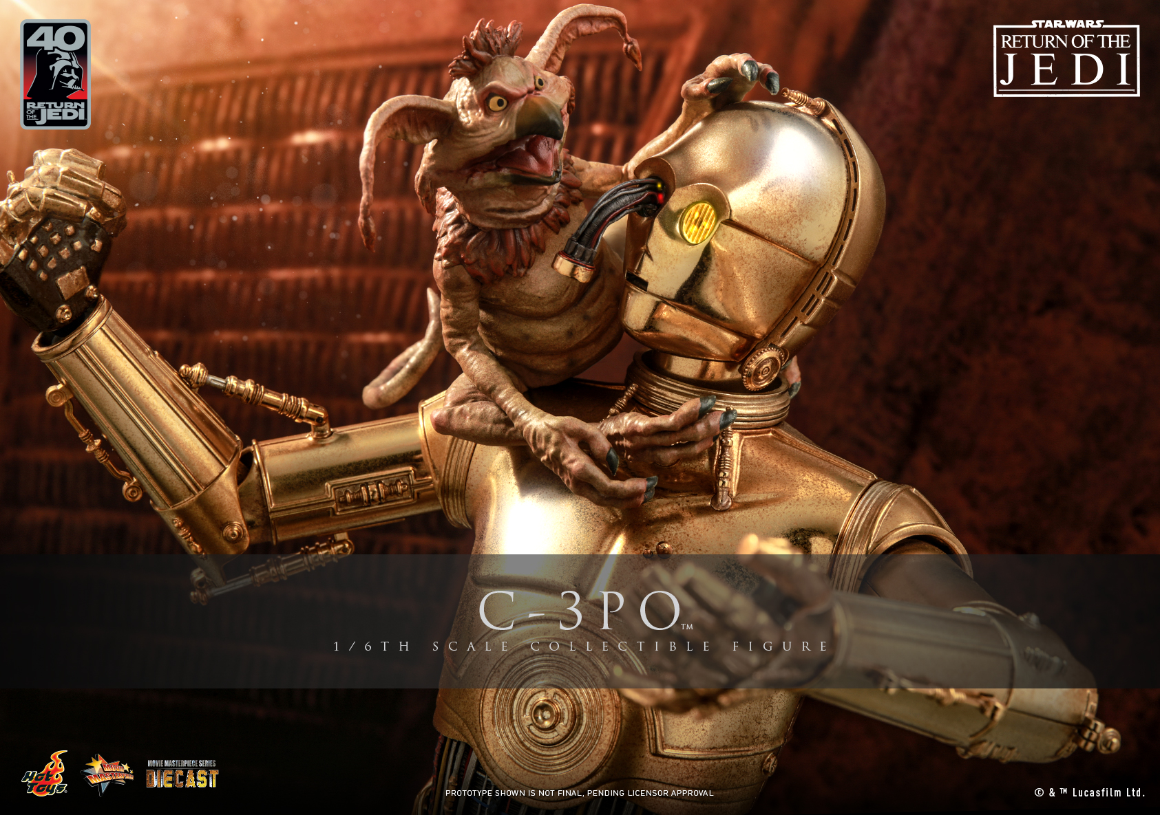 Hot Toys MMS701D56 1/6 Star Wars Episode VI: Return of the Jedi™ - C-3PO™