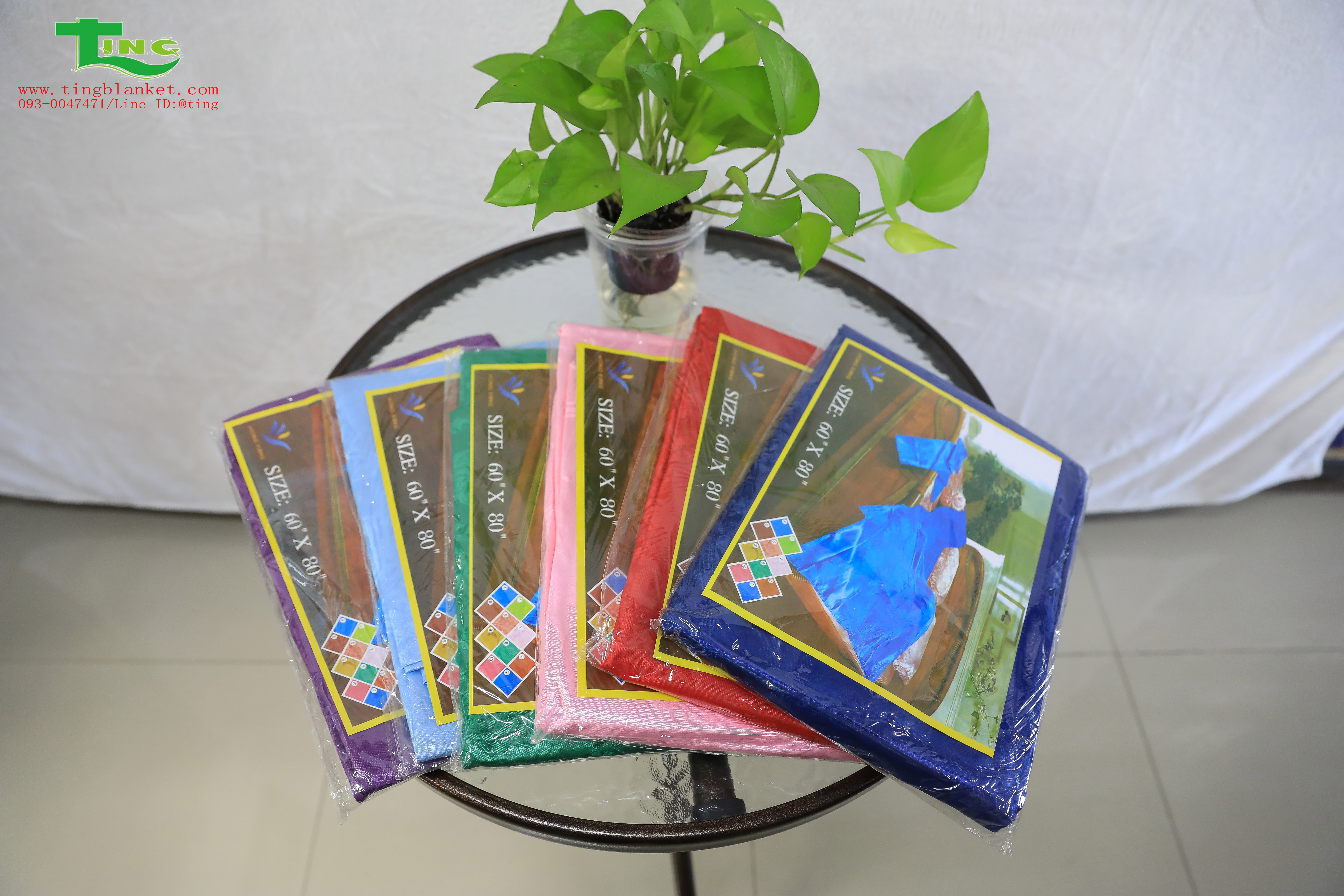 ผ้าแพร6ฟุต 200ผืน คละสี