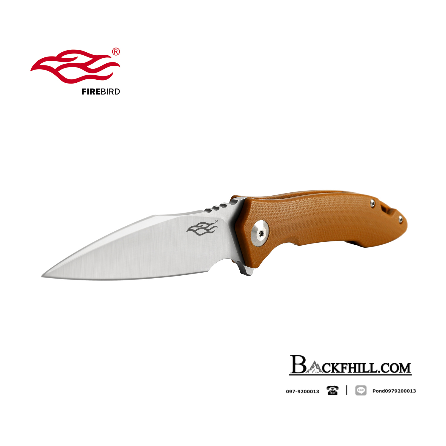 มีดพับ Ganzo กานโซ่ รุ่น FH51-BR / D2 Steel / ของแท้ 100%