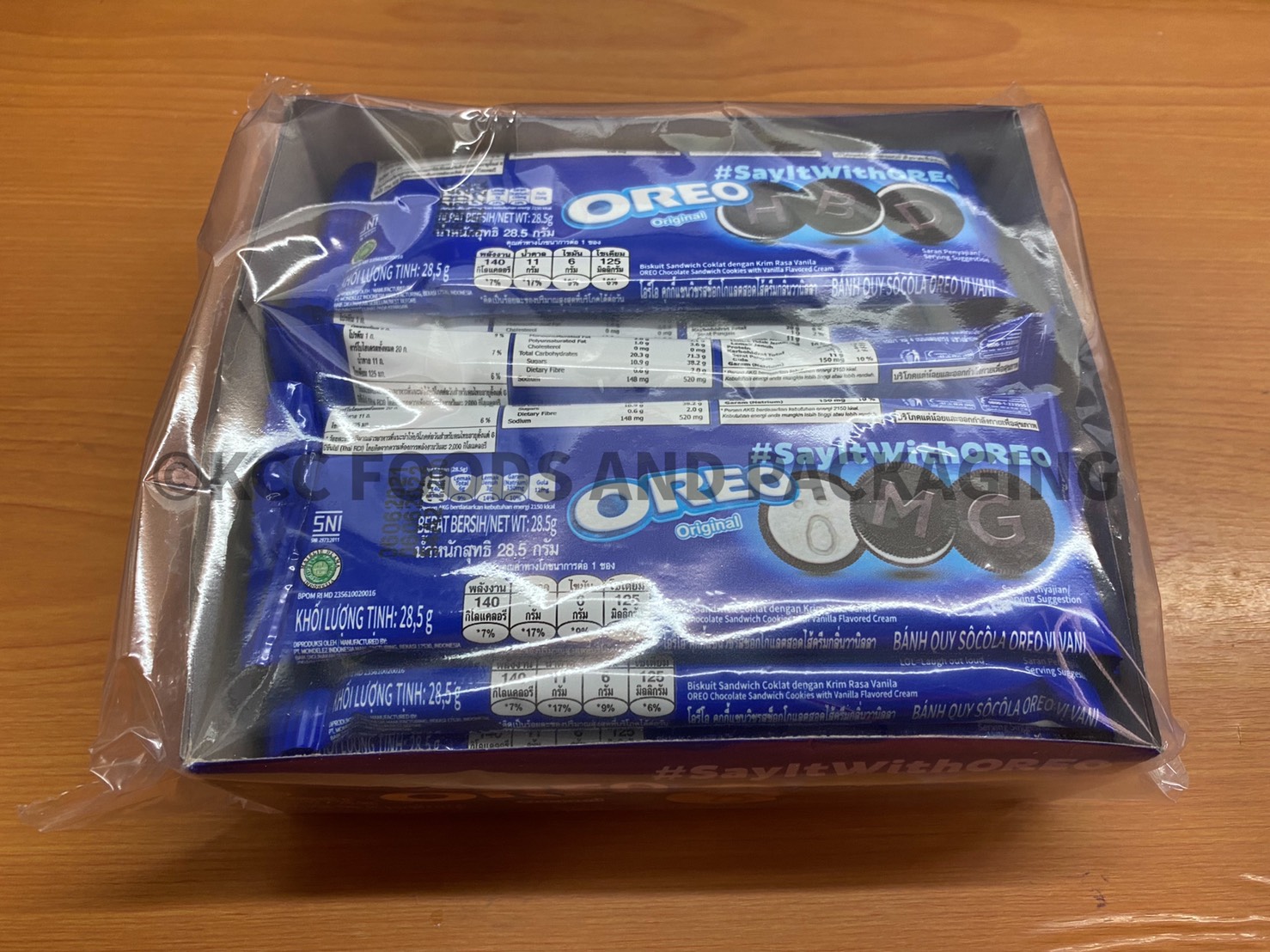 OREO โอรีโอ้ - คุกกี้แซนวิชสอดไส้ครีม (28.5กรัมx12ซอง)