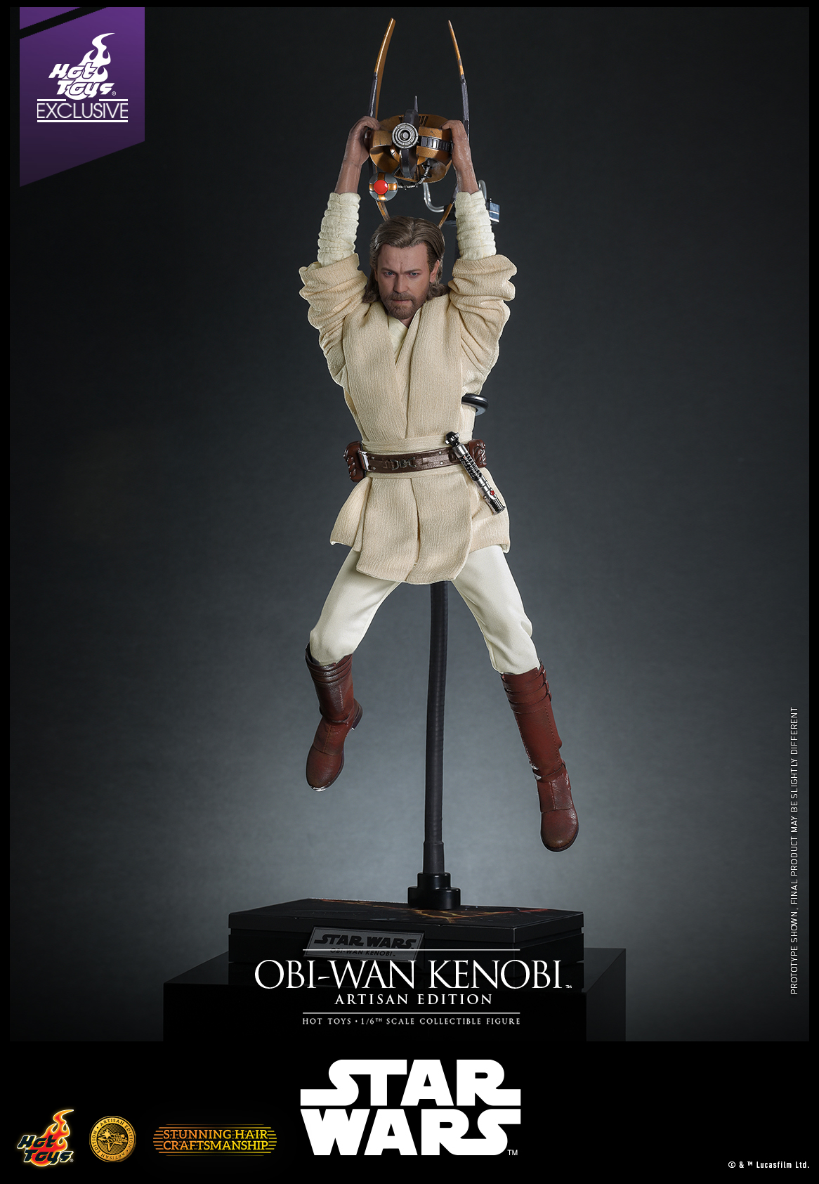 Hot Toys MMS809AE Star Wars: Attack Of The Clones - Obi-Wan Kenobi (Artisan Edition) [Hot Toys Exclusive]