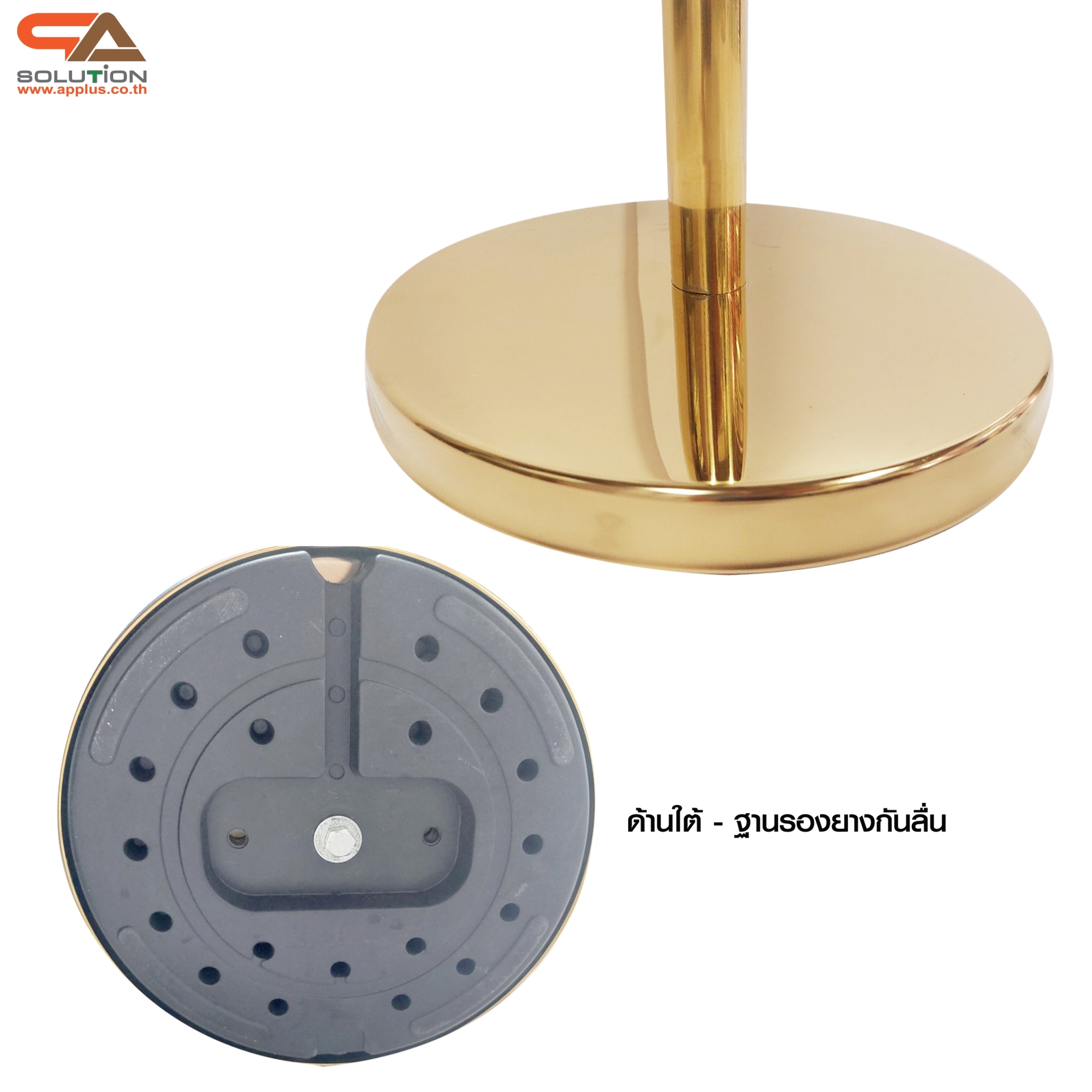 เช่าโปสเตอร์สแตนด์ สแตนเลสสีทอง ขนาด A3 แบบแนวตั้งหรือแนวนอน โชว์ภาพ2ด้าน สอดงานพิมพ์ด้านบน