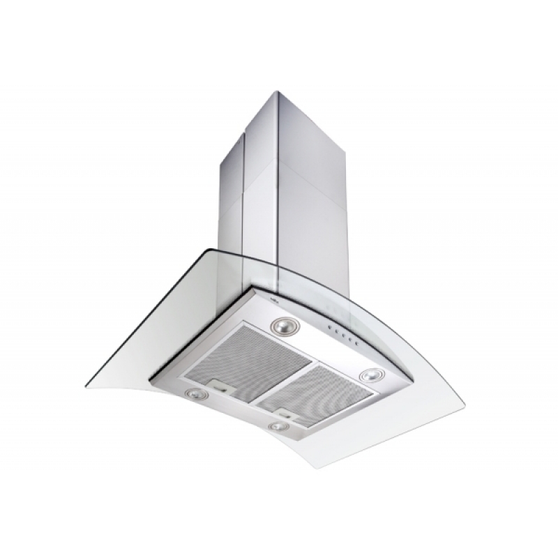 เครื่องดูดควันชนิดกลางห้อง MEX รุ่น IS738XS90 (กระจกทรงโค้ง)