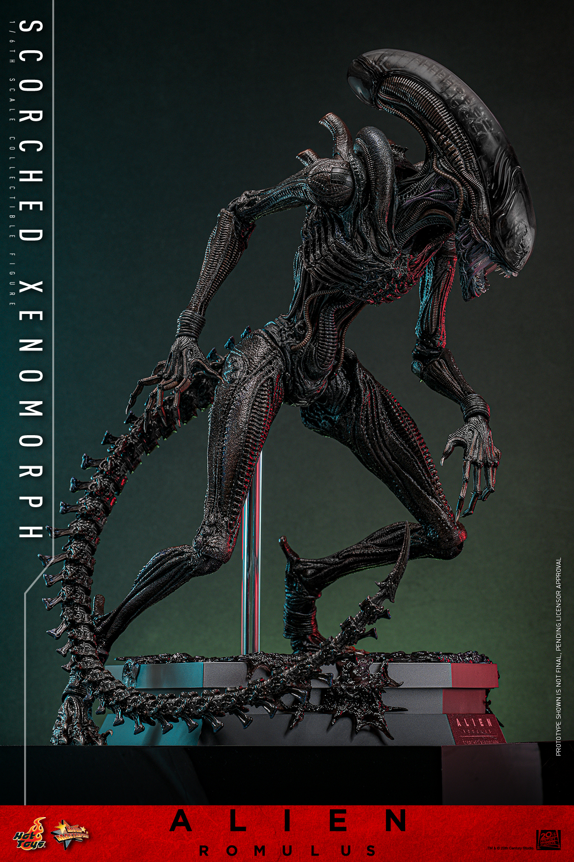 Hot Toys MMS784 Alien: Romulus - Scorched Xenomorph