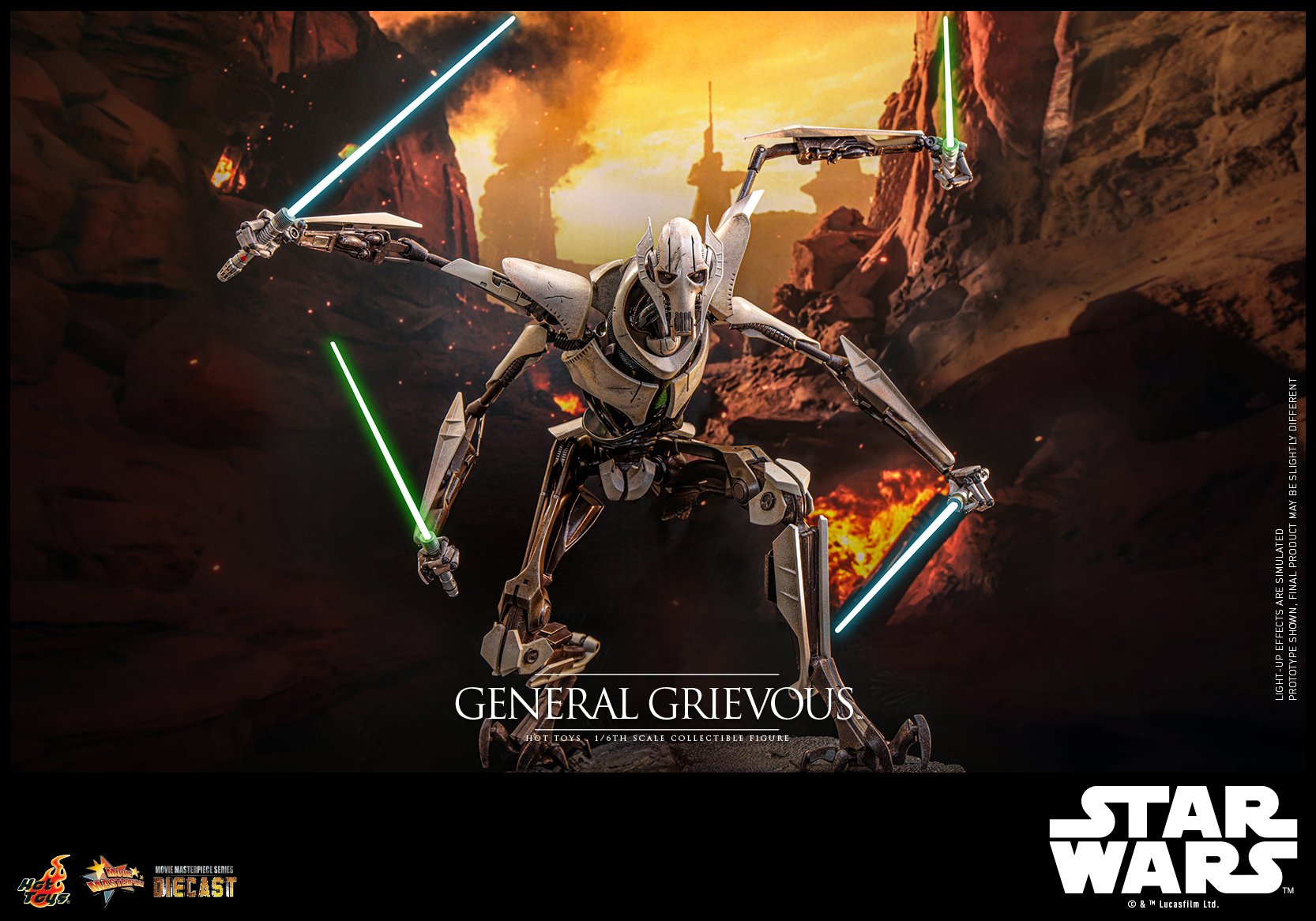 Hot Toys MMS760D67 Star Wars Episode III: Revenge of the Sith - General Grievous