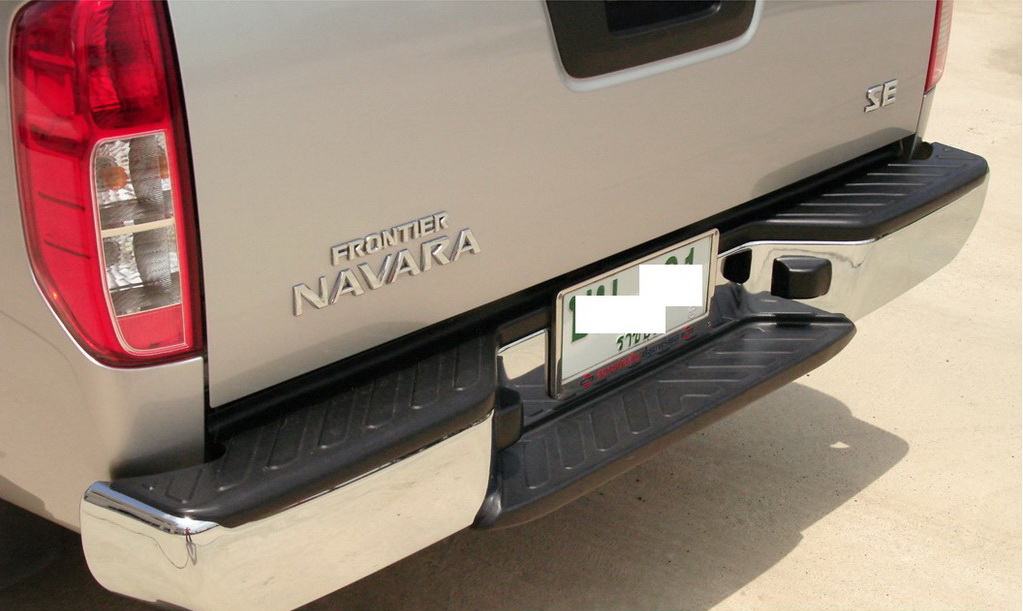 กันชนเสริมหลัง/กันชนหลัง/กันชนท้าย Nissan Navara (D40)(นาวาร่า) 2007-2011/2012-2014 (ทรงห้าง)(ชุบโครเมี่ยม) - BangplusOnline