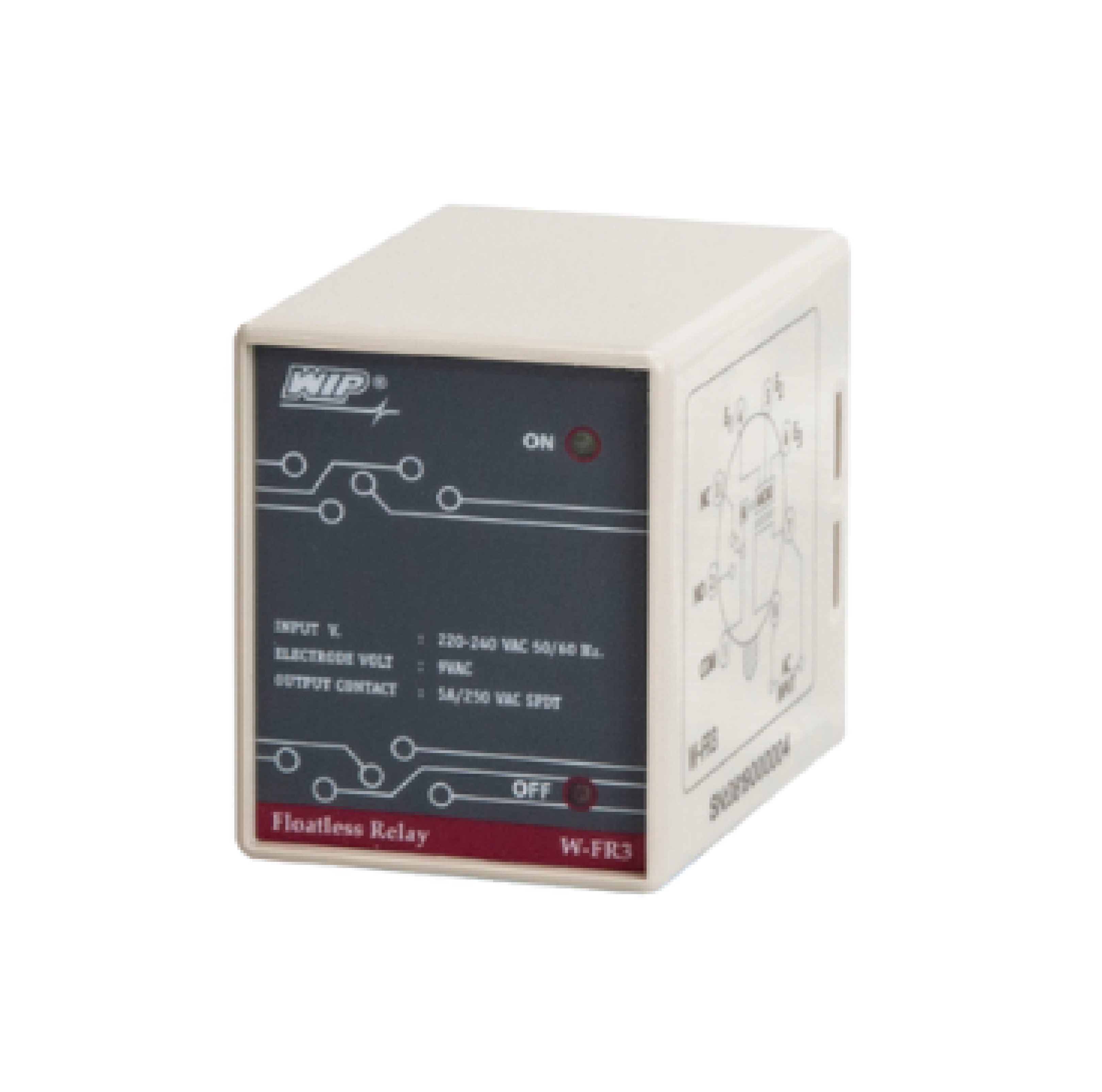 WIP W-FR3 220V โฟลทเลสรีเลย์ วัดระดับน้ำ floatless relay โฟลทเลส รีเลย์ ยี่ห้อ WIP