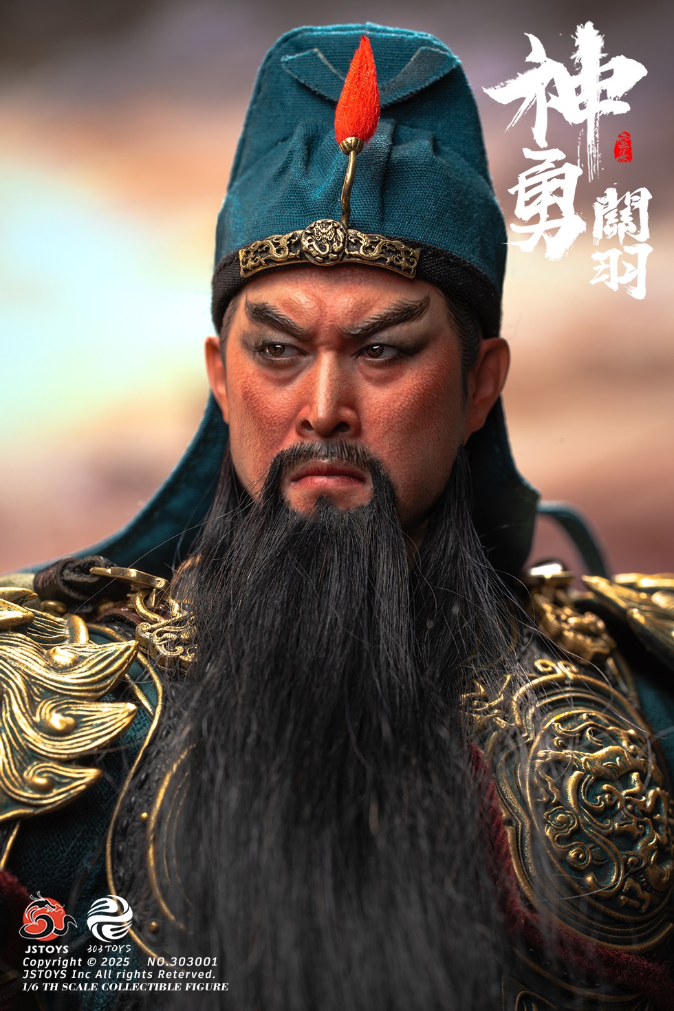 303TOYS x JSTOYS NO.303001 THREE KINDOMS - Mighty Guan Yu Yun Chang (Standard Edition)