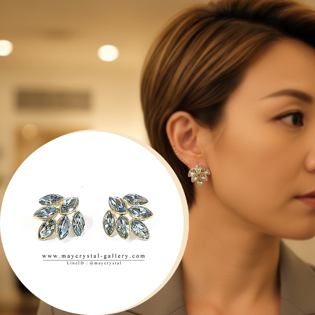 ต่างหูคริสตัลจากยุโรป (Embellished with Crystals from Austria)