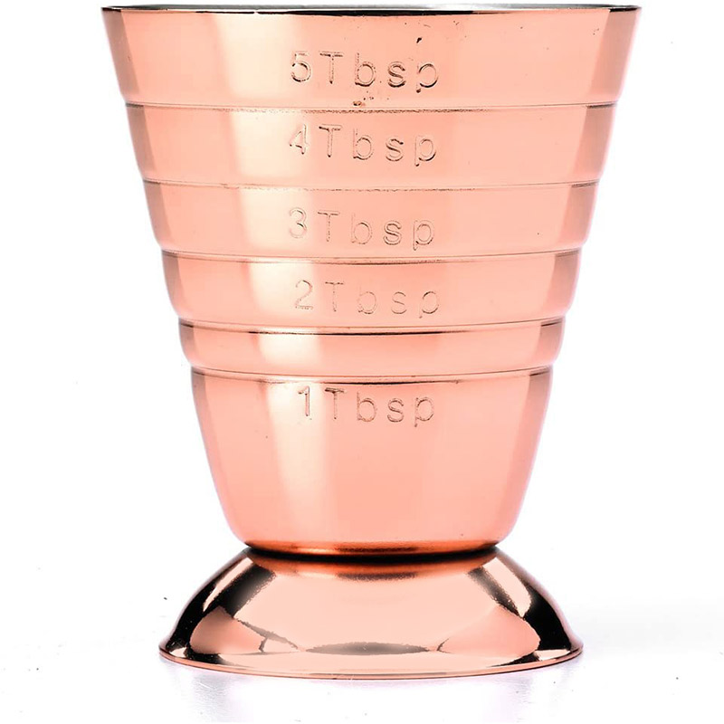 จิกเกอร์ ถ้วยตวง สแตนเลส 2.5oz(75ml) สีโรสโกลด์ 1610-691-C15