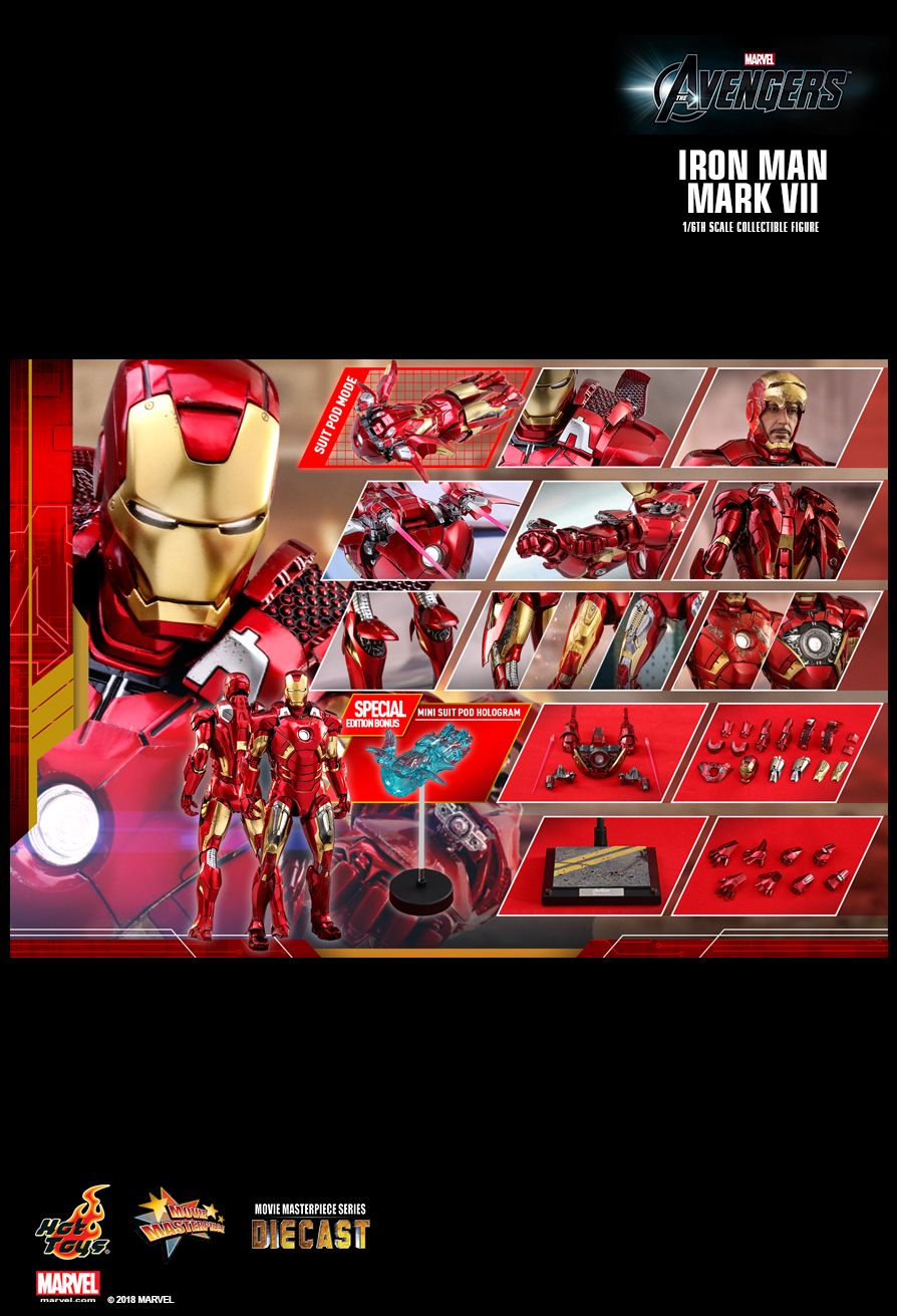 Hot Toys MMS500D27 THE AVENGERS - IRON MAN MARK VII