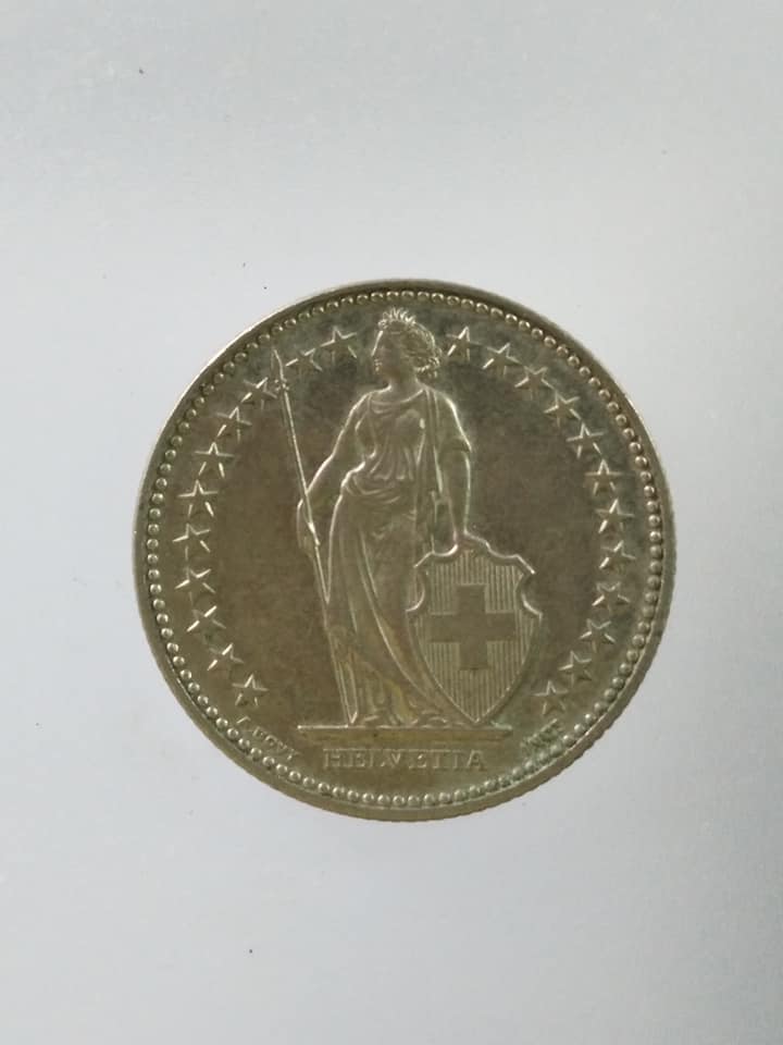 C403 เหรียญ 2 fr ฟรังก์สวิสเซอร์เเลนด์ 2001 Coin 2 Fr Switzerland 2001