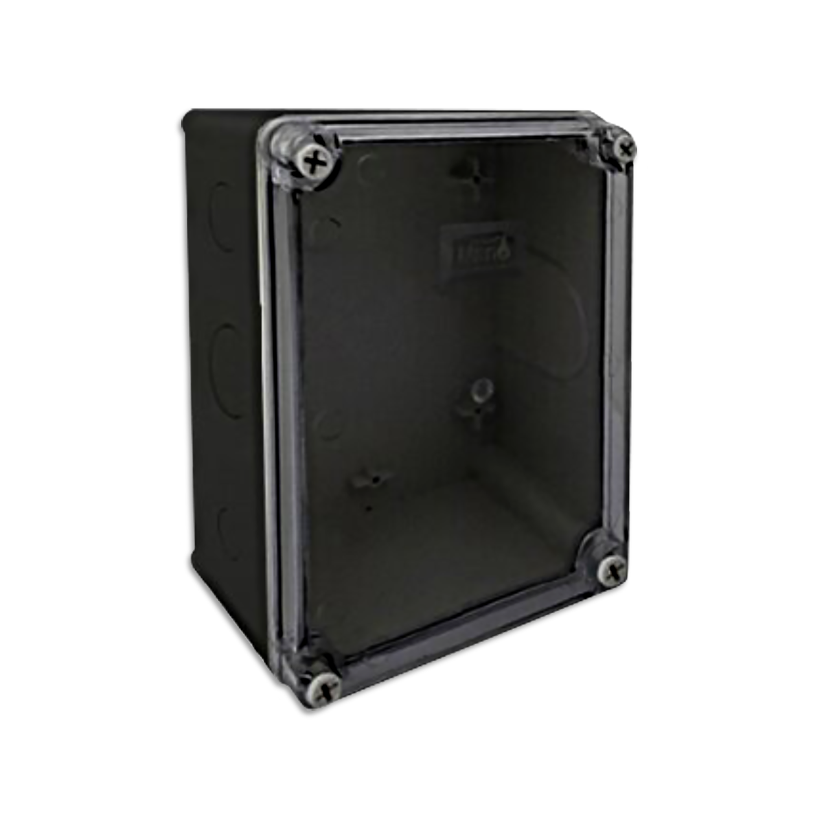 NANO กล่องกันน้ำ ขนาด 8x6x4" สีดำ(ฝาใส) รุ่น NANO-205CB (16 ชิ้น/กล่อง)