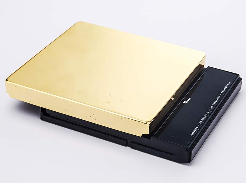 ชุดตาชั่ง พร้อมที่ดริปกาแฟ RACCEA พับเก็บพกพาได้ สีทอง, เงิน