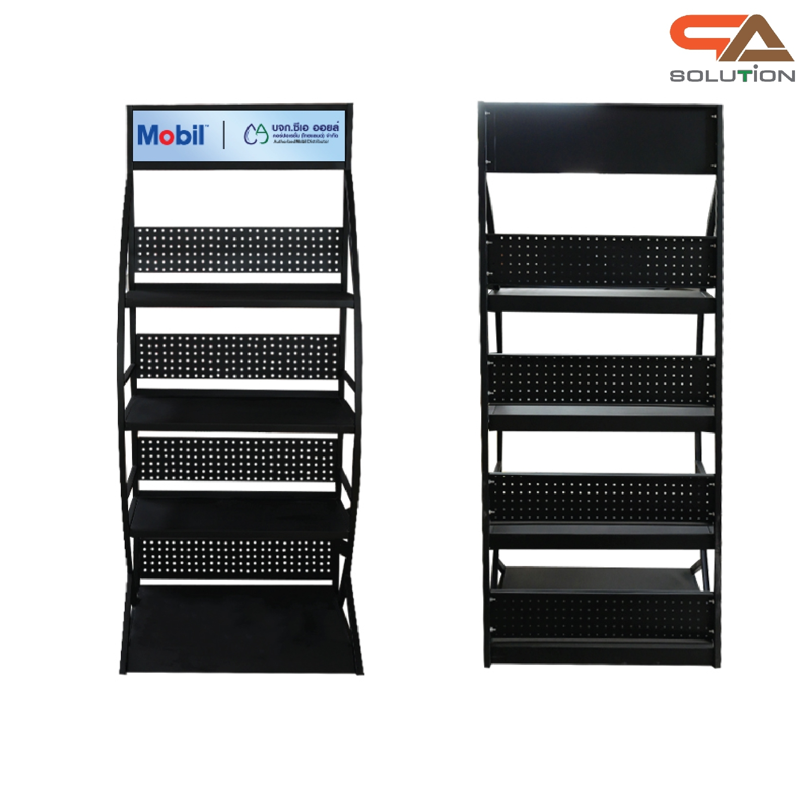 ชั้นวางสินค้าเหล็ก 4ชั้น สีดำขนาด(W)70 x (D)45 x (H)170 cm.(ถอดประกอบได้) แข็งแรง รับน้ำหนักได้ดี