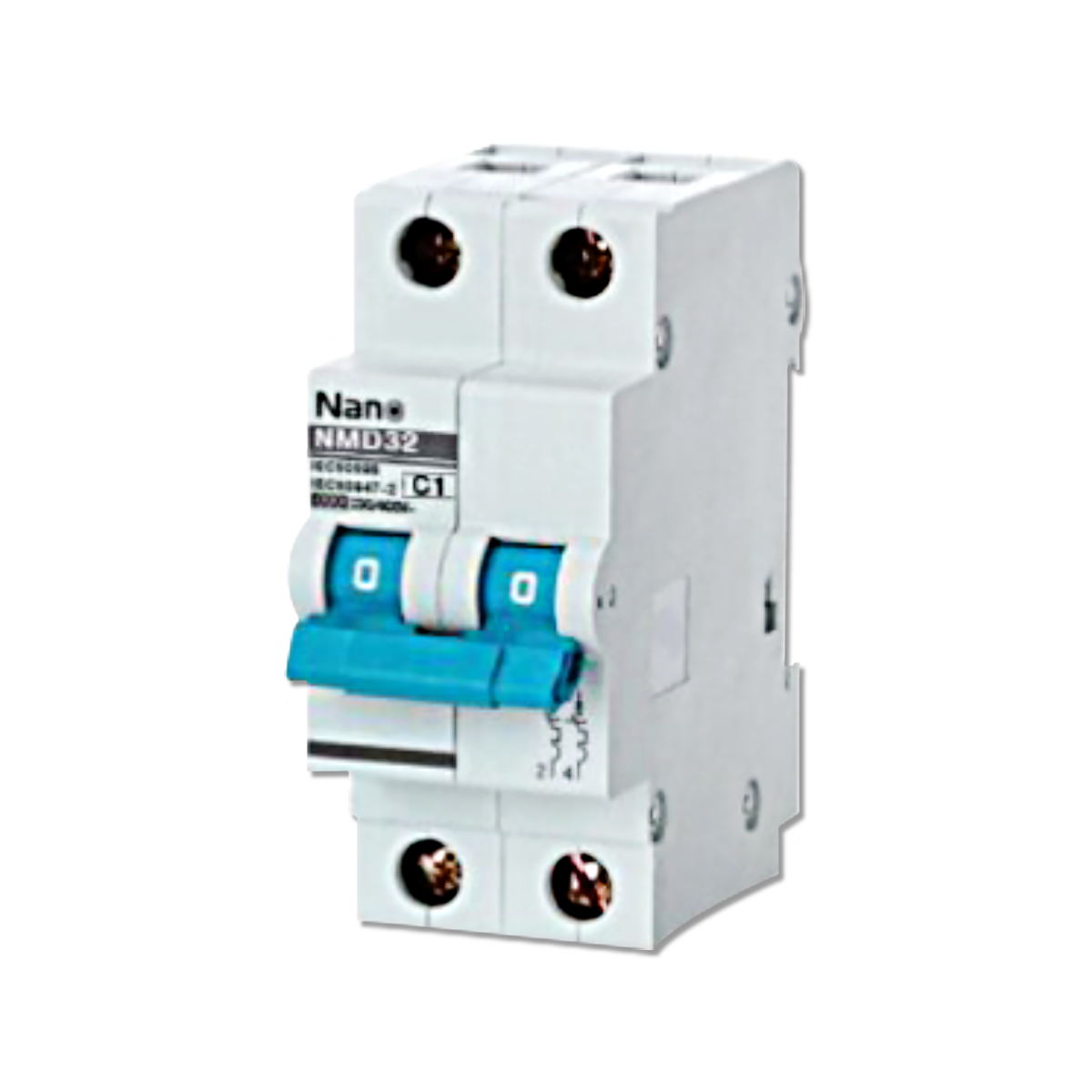 NANO เซอร์กิตเบรกเกอร์ MCB 2 Pole 6kA รุ่น NMD32C (6 ชิ้น / กล่อง)
