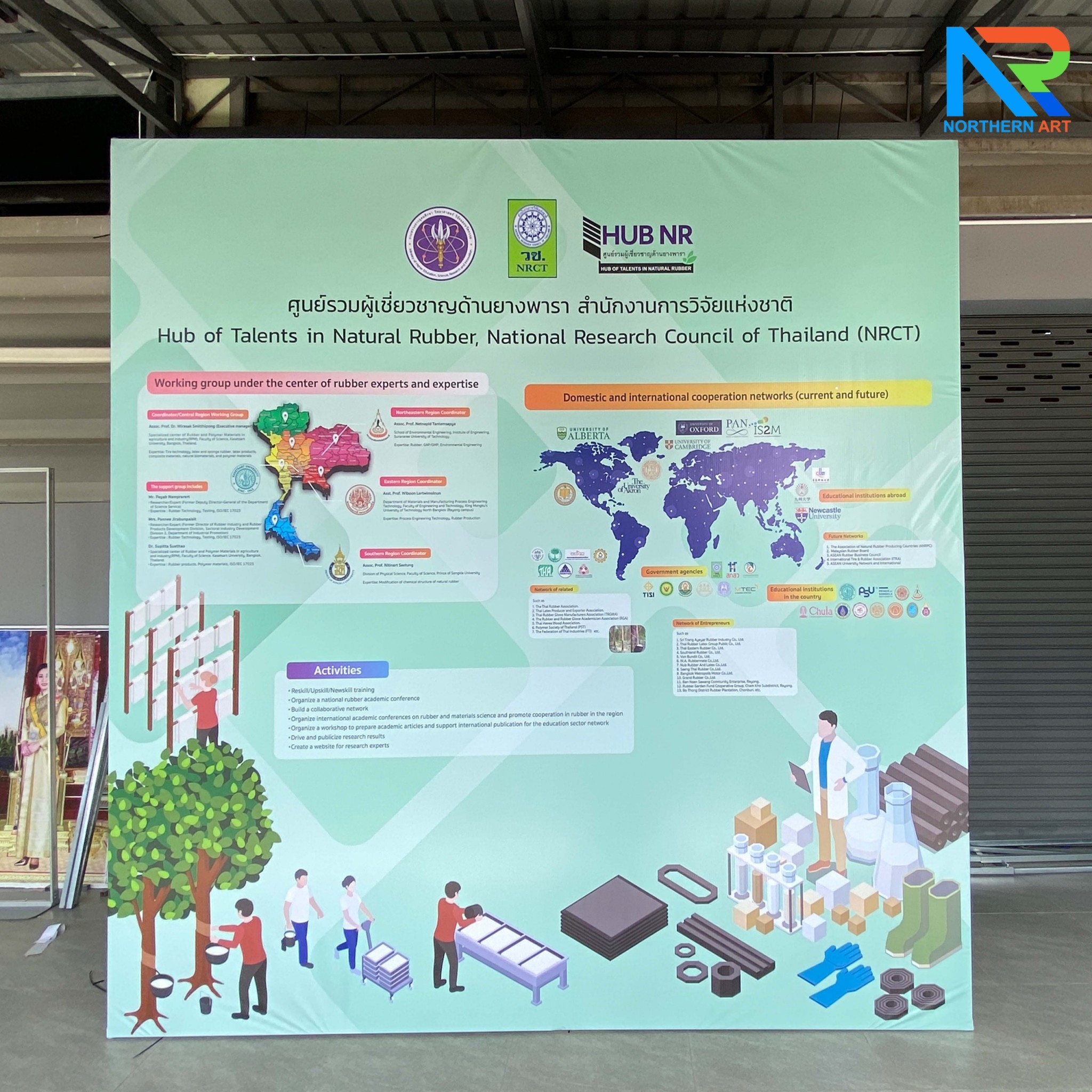 เช่าแบคดรอบไวนิล ขนาด (W)200-300 x (H)200-300 cm. โครงเหล็กพร้อมขาค้ำยัน เหมาะกับงานภายนอกอาคาร