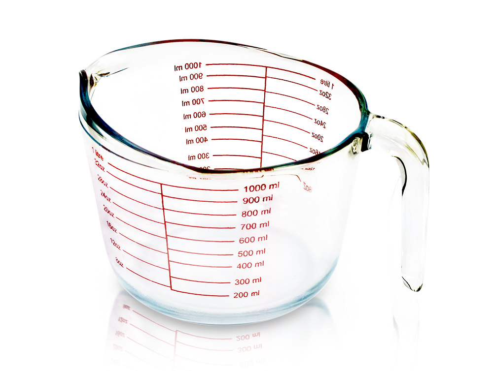 Glass measuring cup 1000 ml. 1610-185